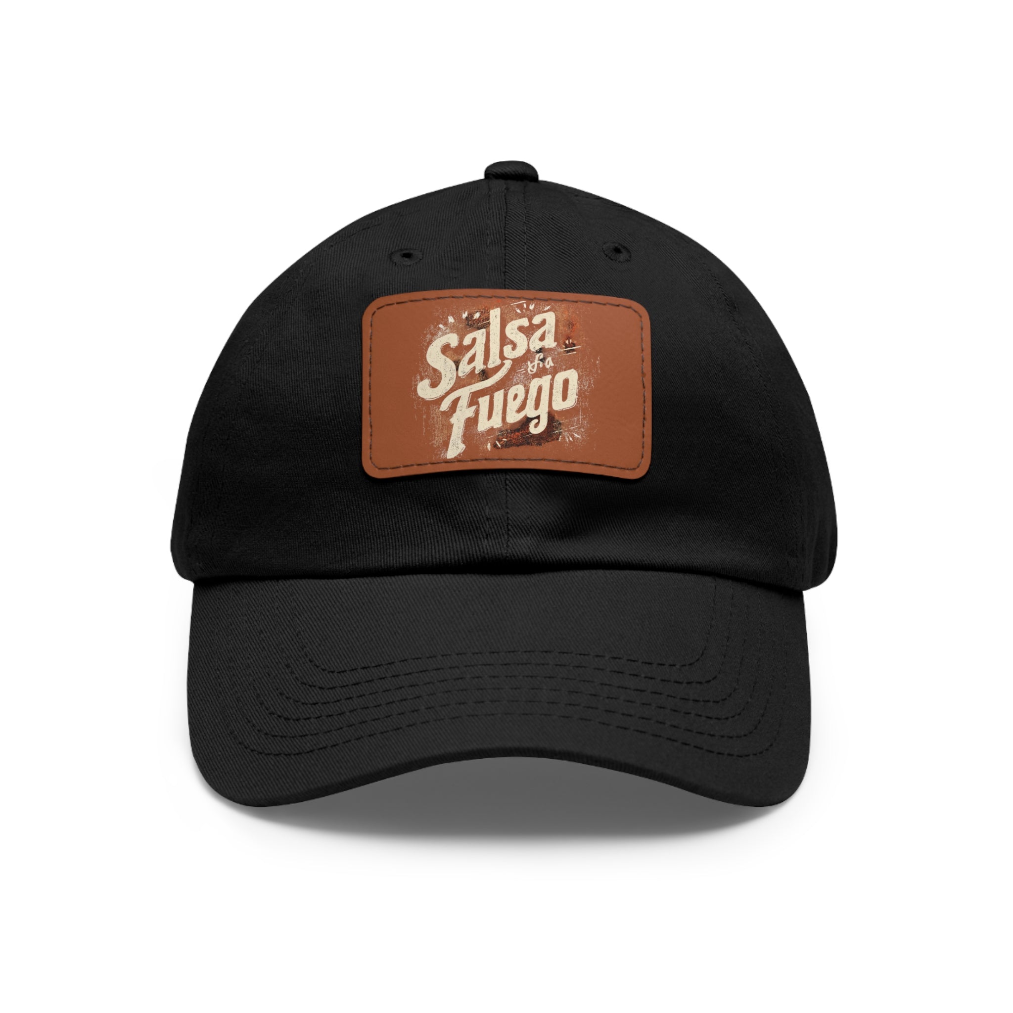 Salsa Fuego Dad Hat with Leather Patch (Rectangle)