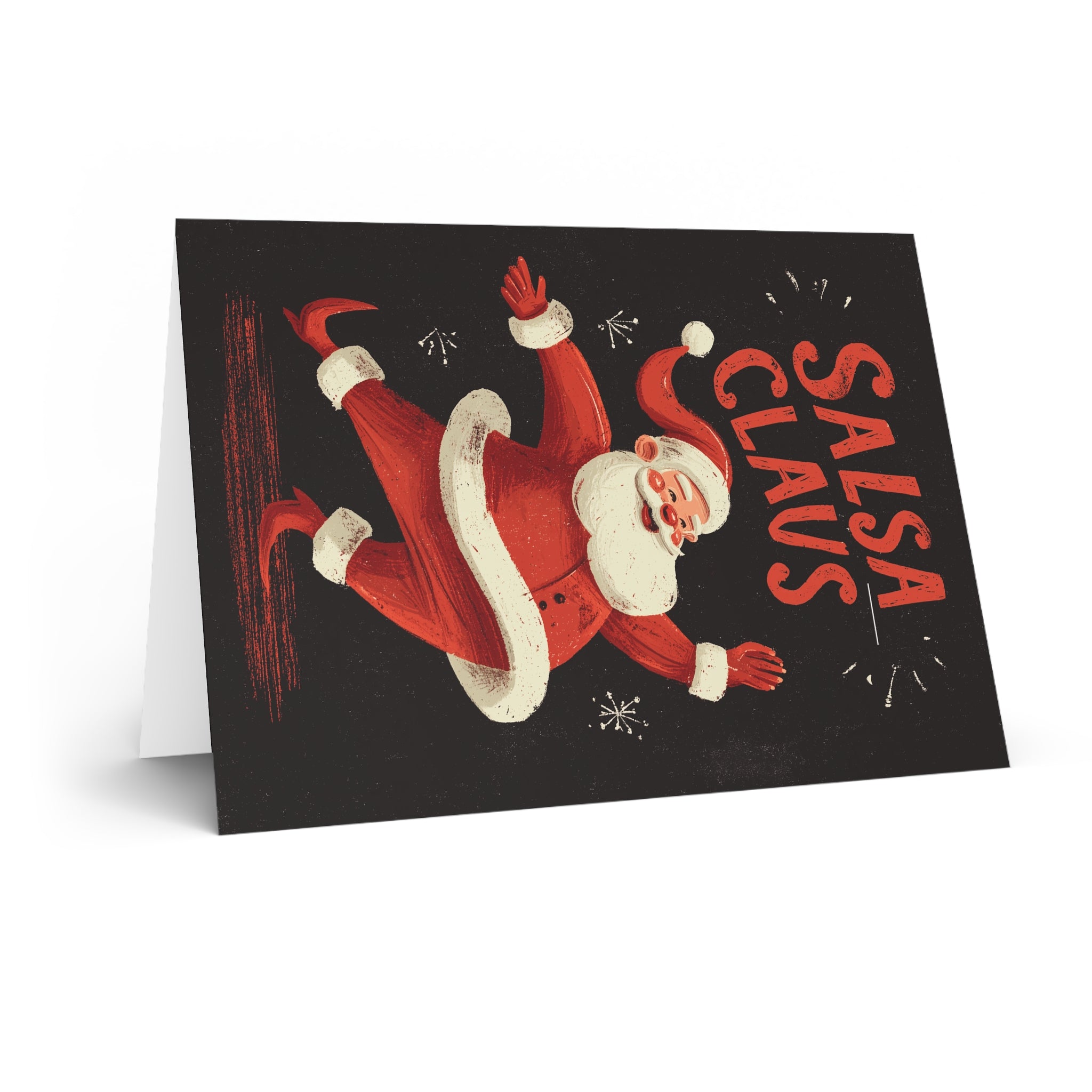 Christmas Salsa Dancing Greeting Card