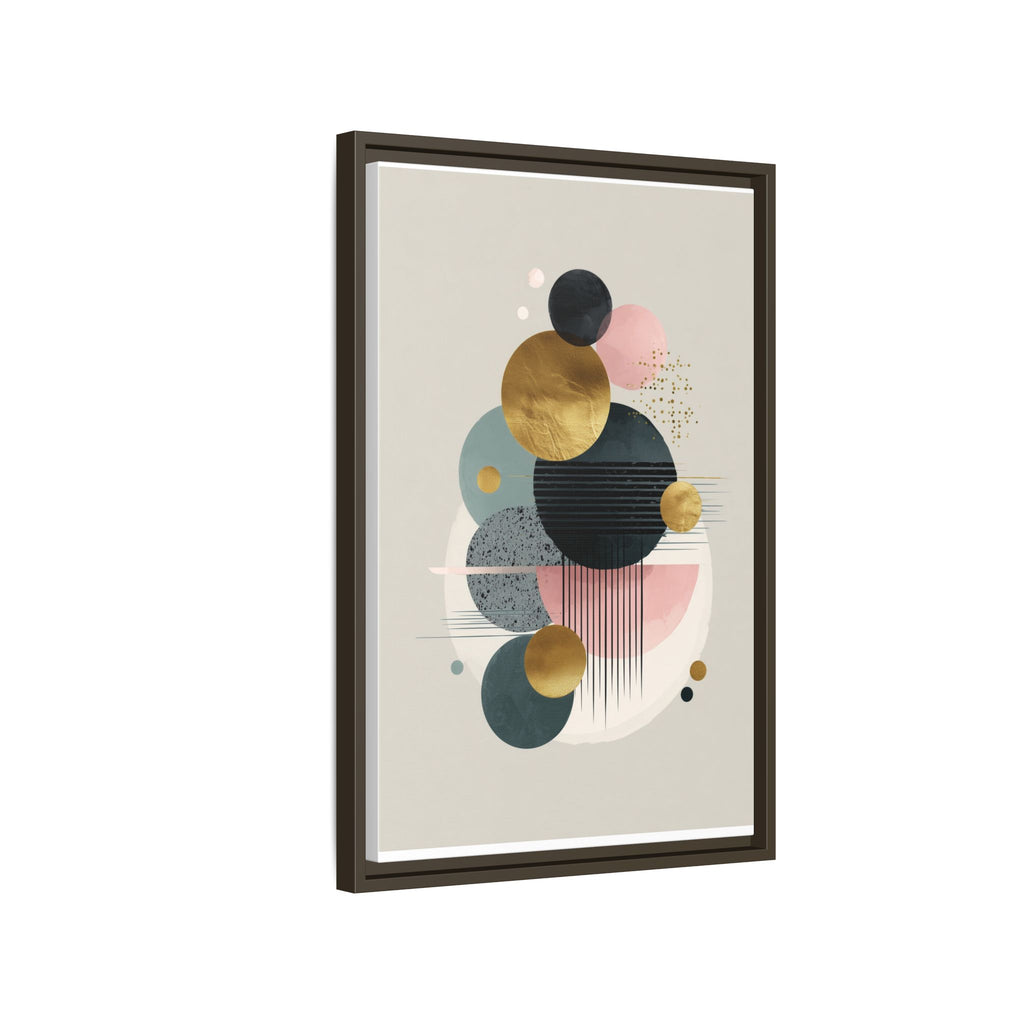 Geometric Harmony: Intersecting Circles, Mid-Century Modern Design, Abstract Metallic Composition   |   Custom Orders Accepted