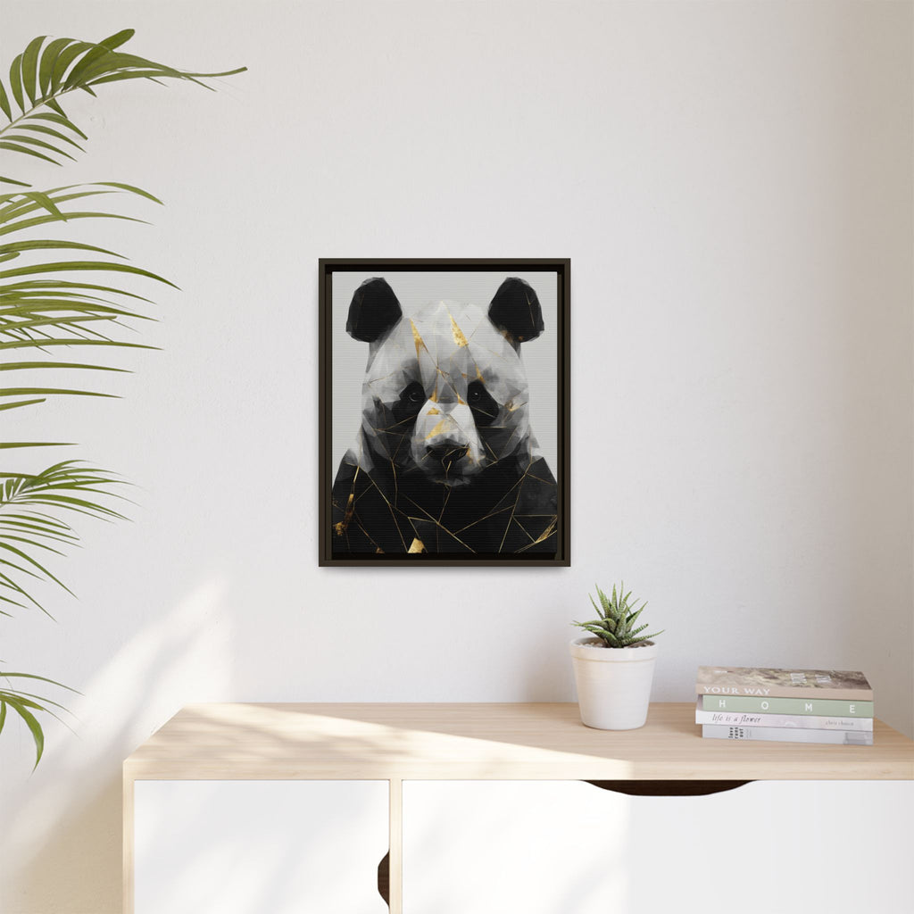 Fractured Panda: Geometric Wildlife Art, Low-Poly Contemporary Portrait   |  Personalized & Custom Orders Available
