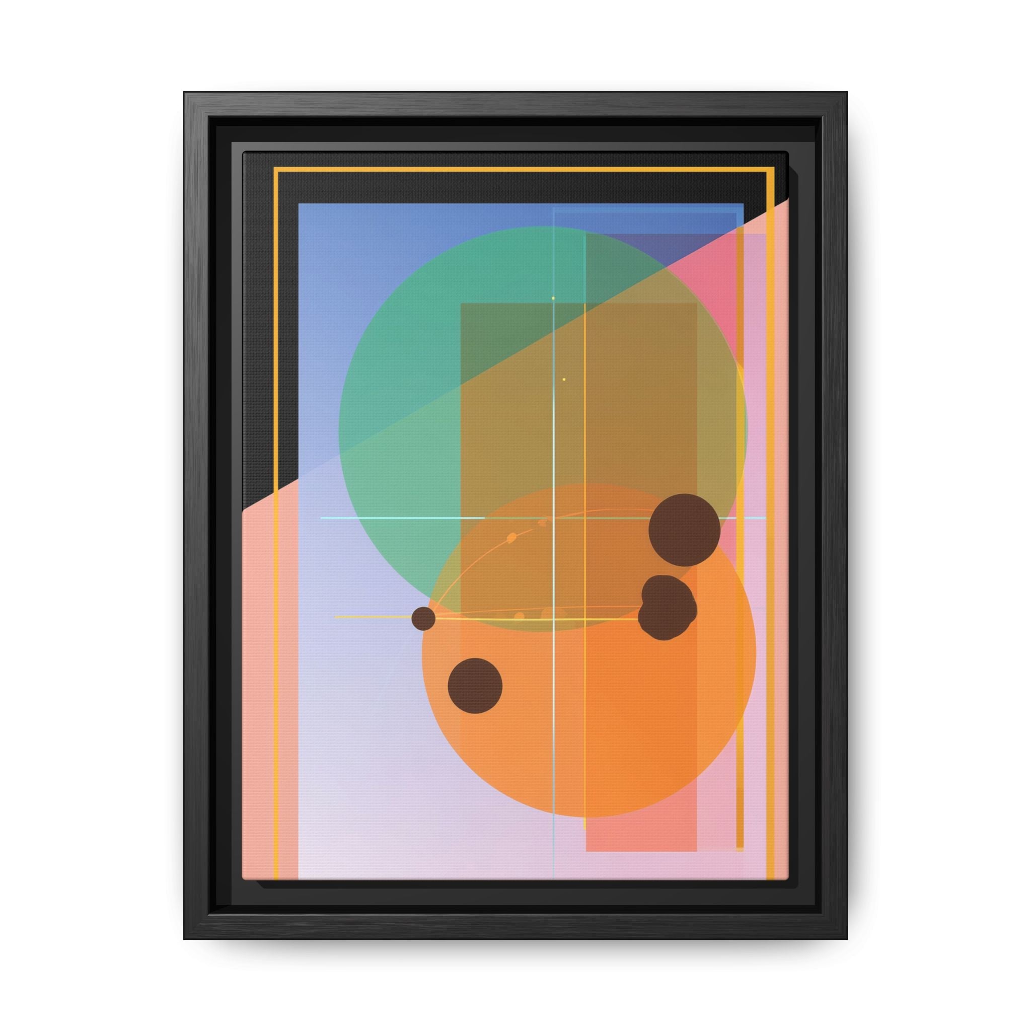 Geometric Harmony: Abstract Composition, Overlapping Shapes, Precision Design   |   Custom Orders Accepted