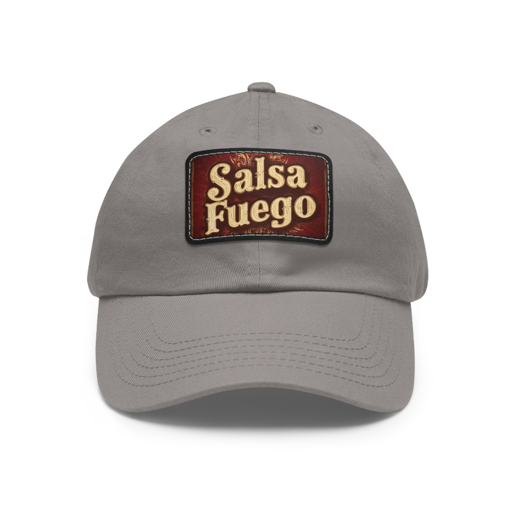 Salsa Fuego Dad Hat with Leather Patch (Rectangle)
