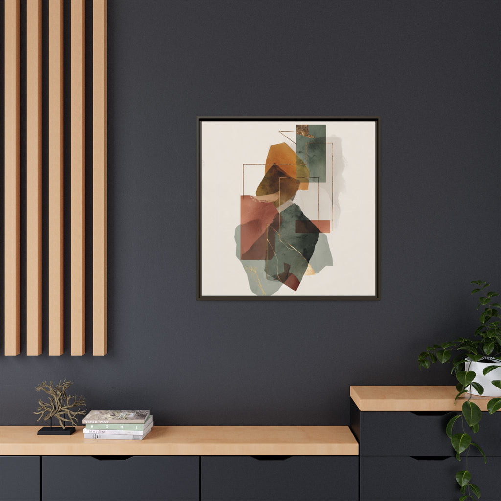 Harmonic Geometries: Architectural Abstraction, Earthy Palette, Minimalist Composition   |   Custom Orders Accepted