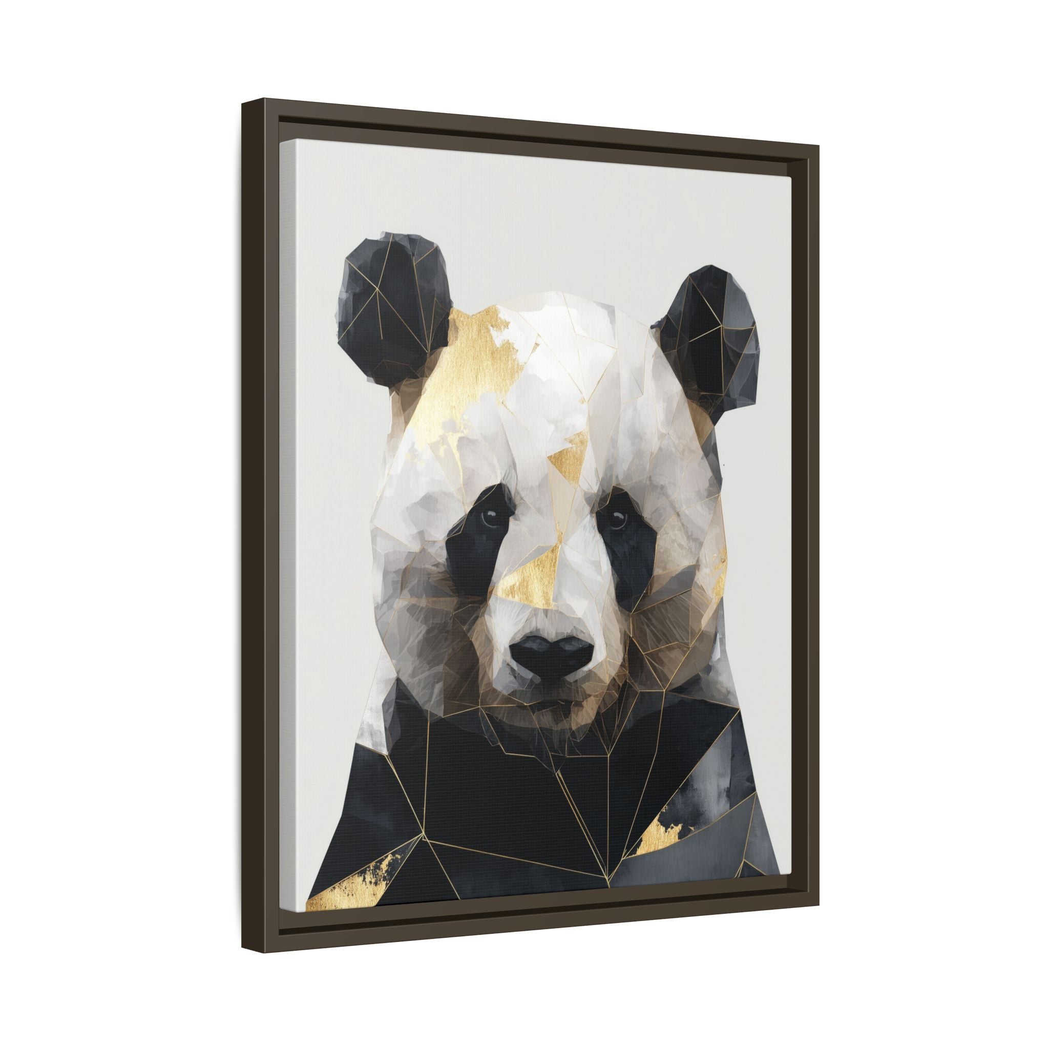 Fractal Panda: Geometric Digital Art, Low Poly Wildlife Portrait   |  Personalized & Custom Orders Available