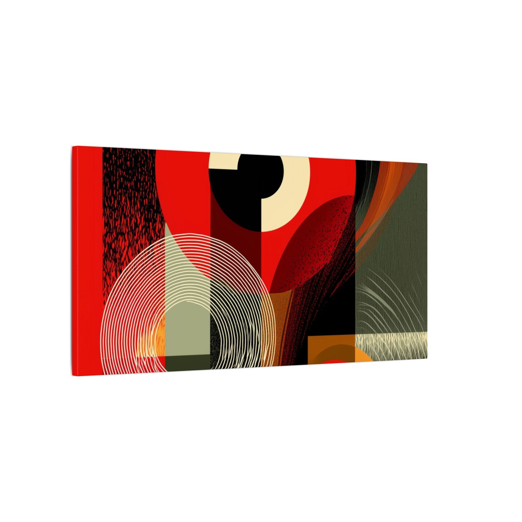Geometric Convergence: Mid-Century Modern Abstract, Constructivist Design Principles, Bold Chromatic Composition   |   Custom Orders