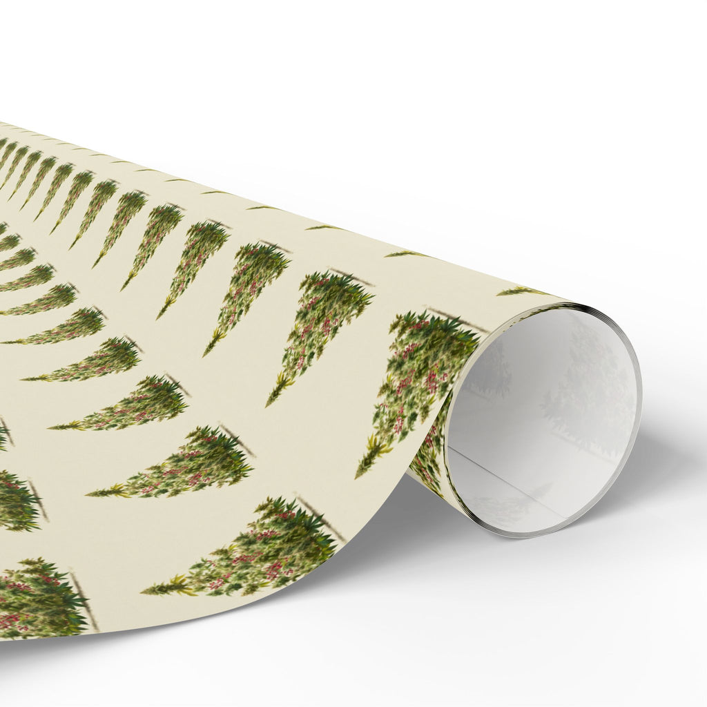 Marijuana Bud Christmas Tree Festive Wrapping Paper - Gift Wrapping, Christmas, Birthday, Stoner Gift