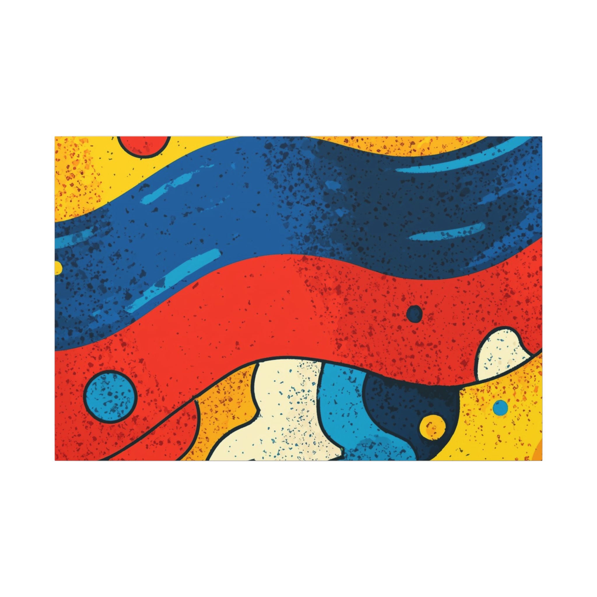 Fluid Dynamics: Retro Abstract Shapes, Mid-Century Modern Motion, Geometric Color Waves   |   Custom Orders Accepted