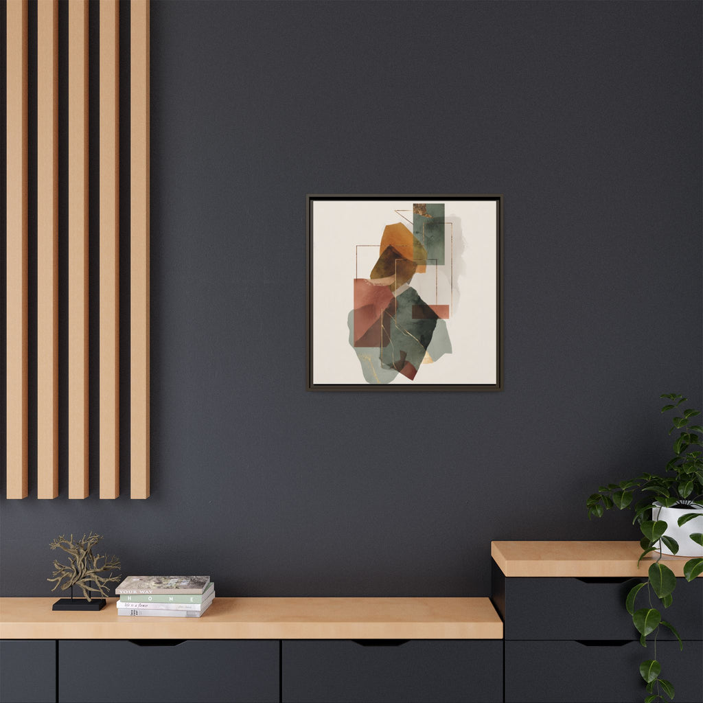 Harmonic Geometries: Architectural Abstraction, Earthy Palette, Minimalist Composition   |   Custom Orders Accepted