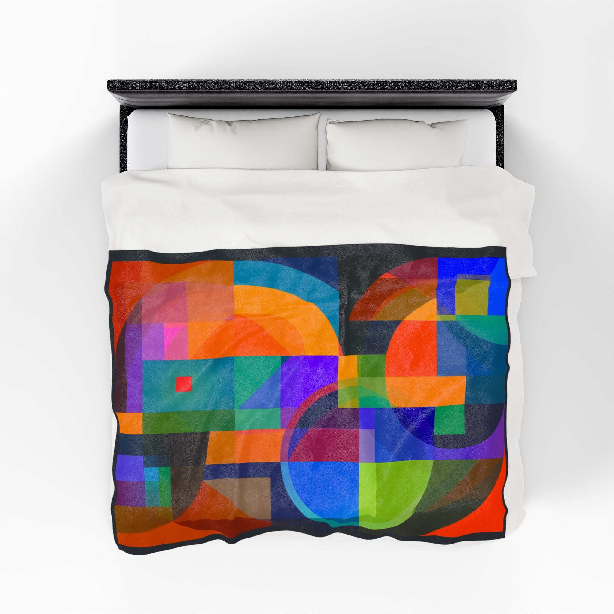 Geometric Harmony: Abstract Kaleidoscope, Vibrant Grid Composition   |    Custom Orders Available