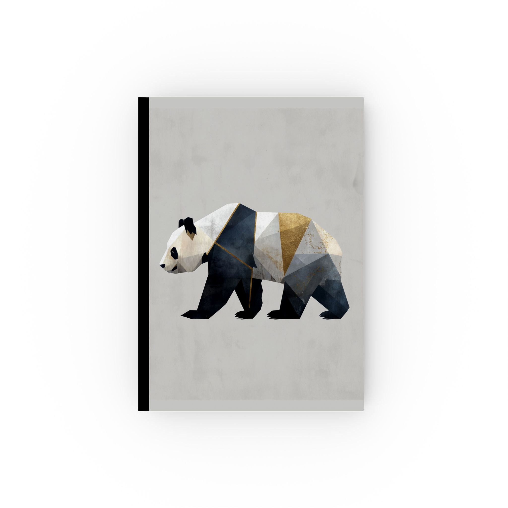 Personalized Journal    |  Polygon Panda: Geometric Wildlife Art, Low-Poly Design, Modern Abstract Animal Portrait