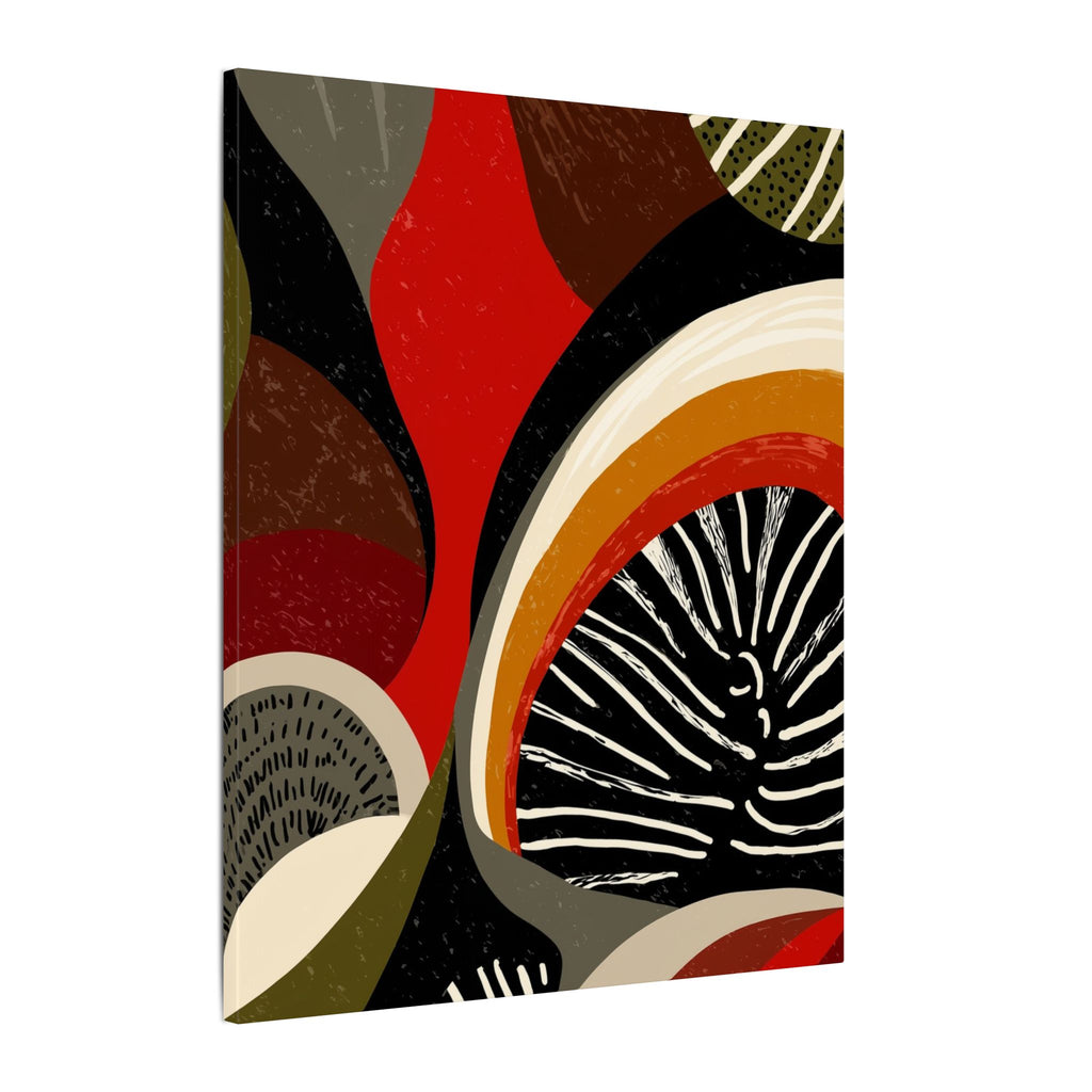 Harmonic Convergence: Organic Geometry, Mid-Century Modern Abstract, Earthy Palette Composition   |   Custom Orders Accepted
