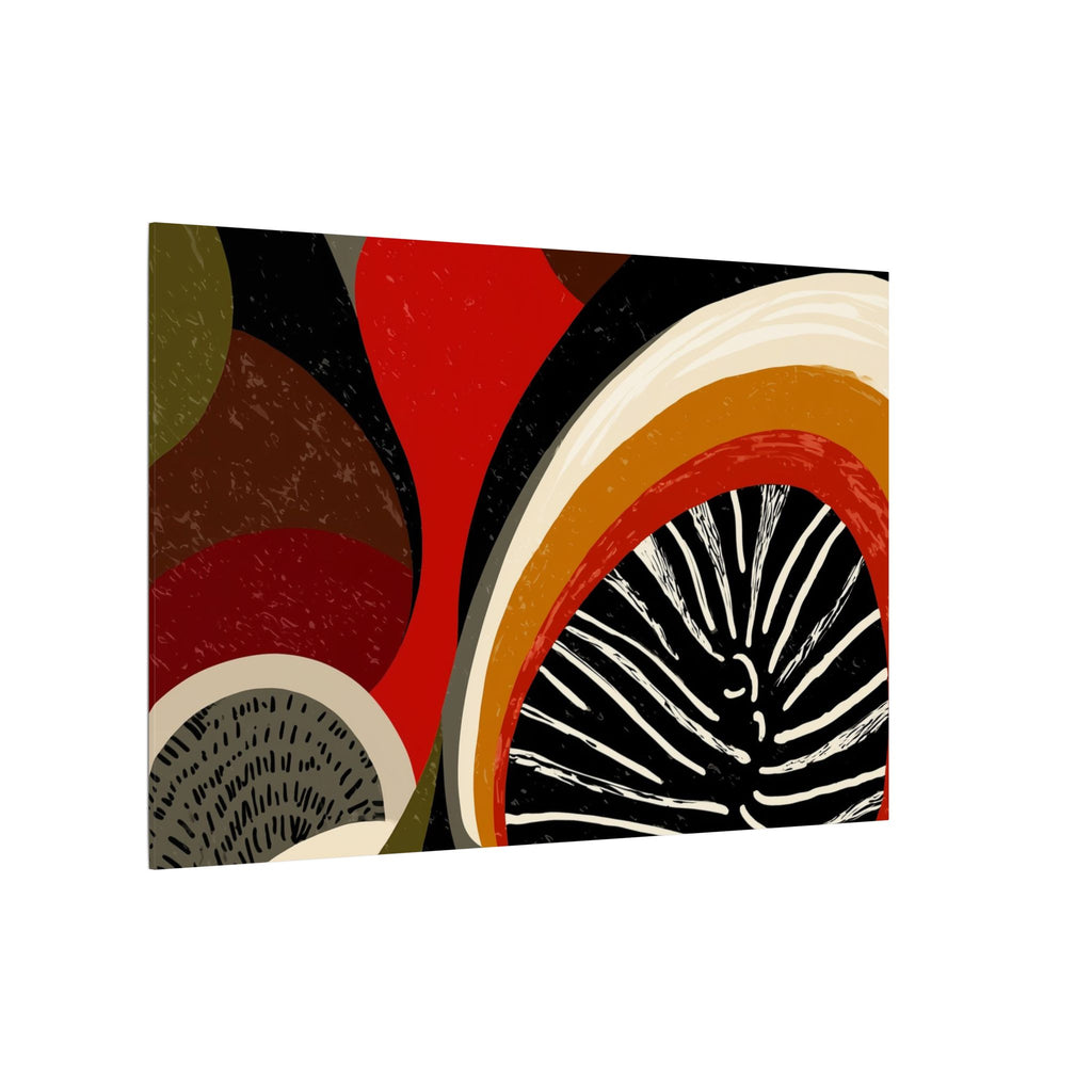 Harmonic Convergence: Organic Geometry, Mid-Century Modern Abstract, Earthy Palette Composition   |   Custom Orders Accepted