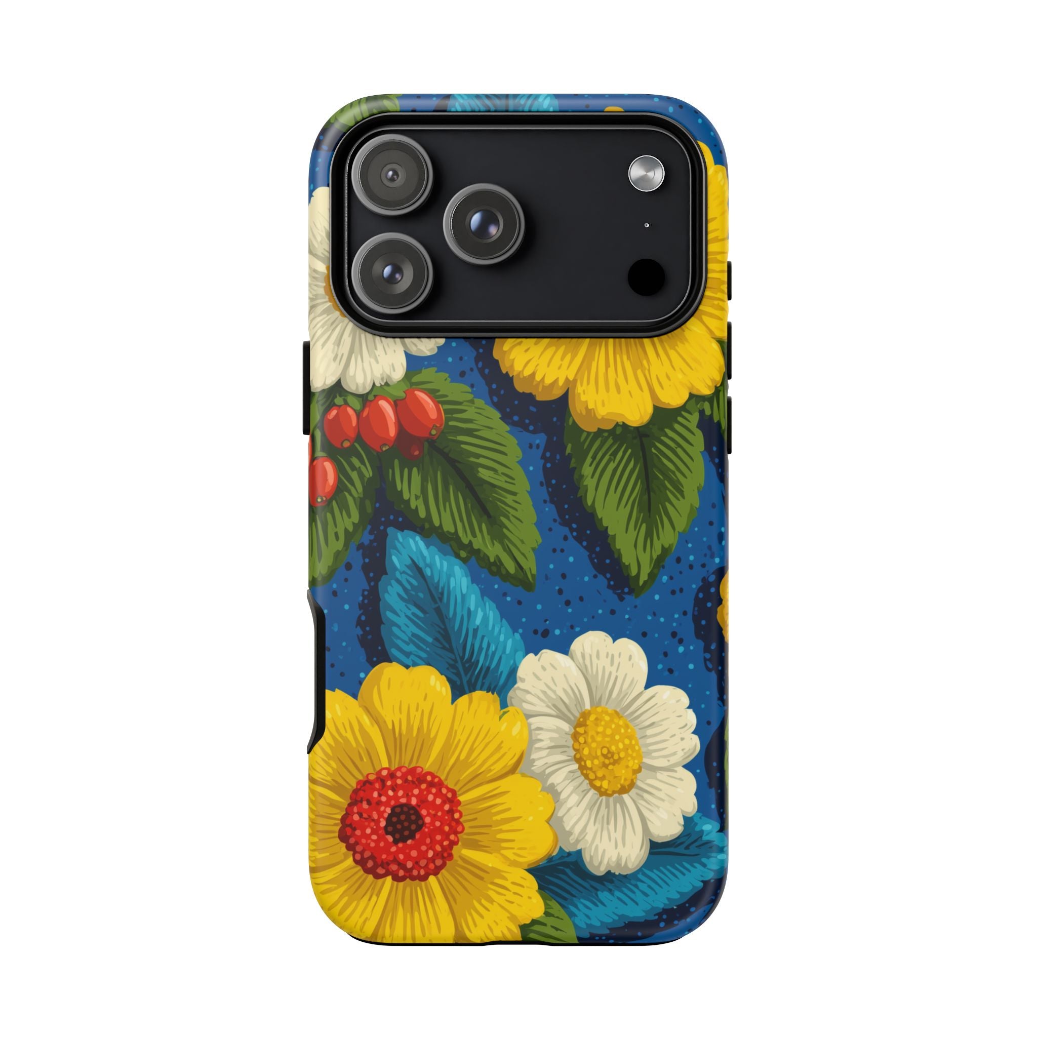 Summer Tough Cases: Floral Fine Art Phone Case, Fun Beach Vibe Phone Accessory, Summer Travel Gift, Colorful Phone Cover, Casual Style Tech