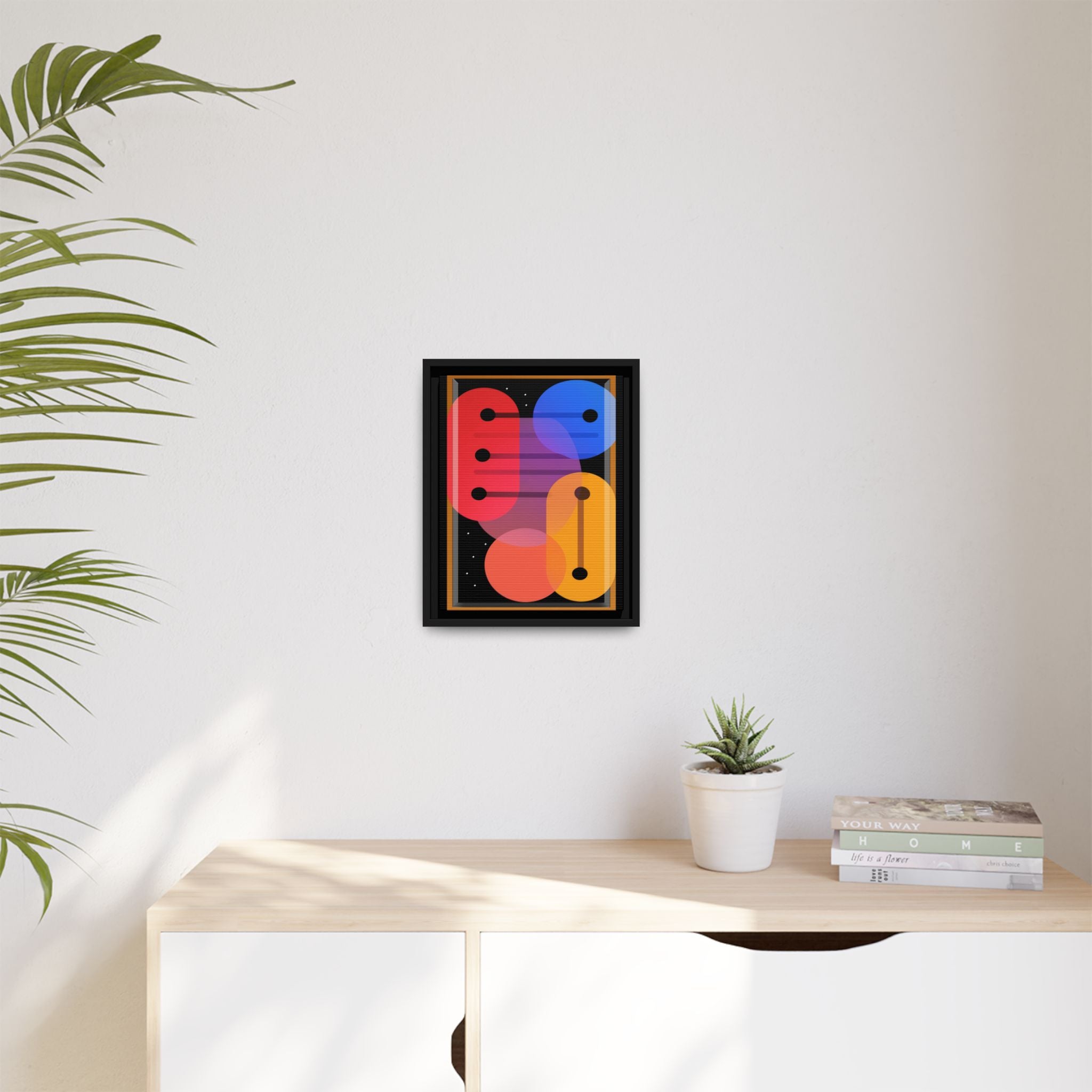 Celestial Geometry: Organic Shapes in Motion, Digital Abstract Composition, Vibrant Color Intersections   |   Custom Orders Accepted