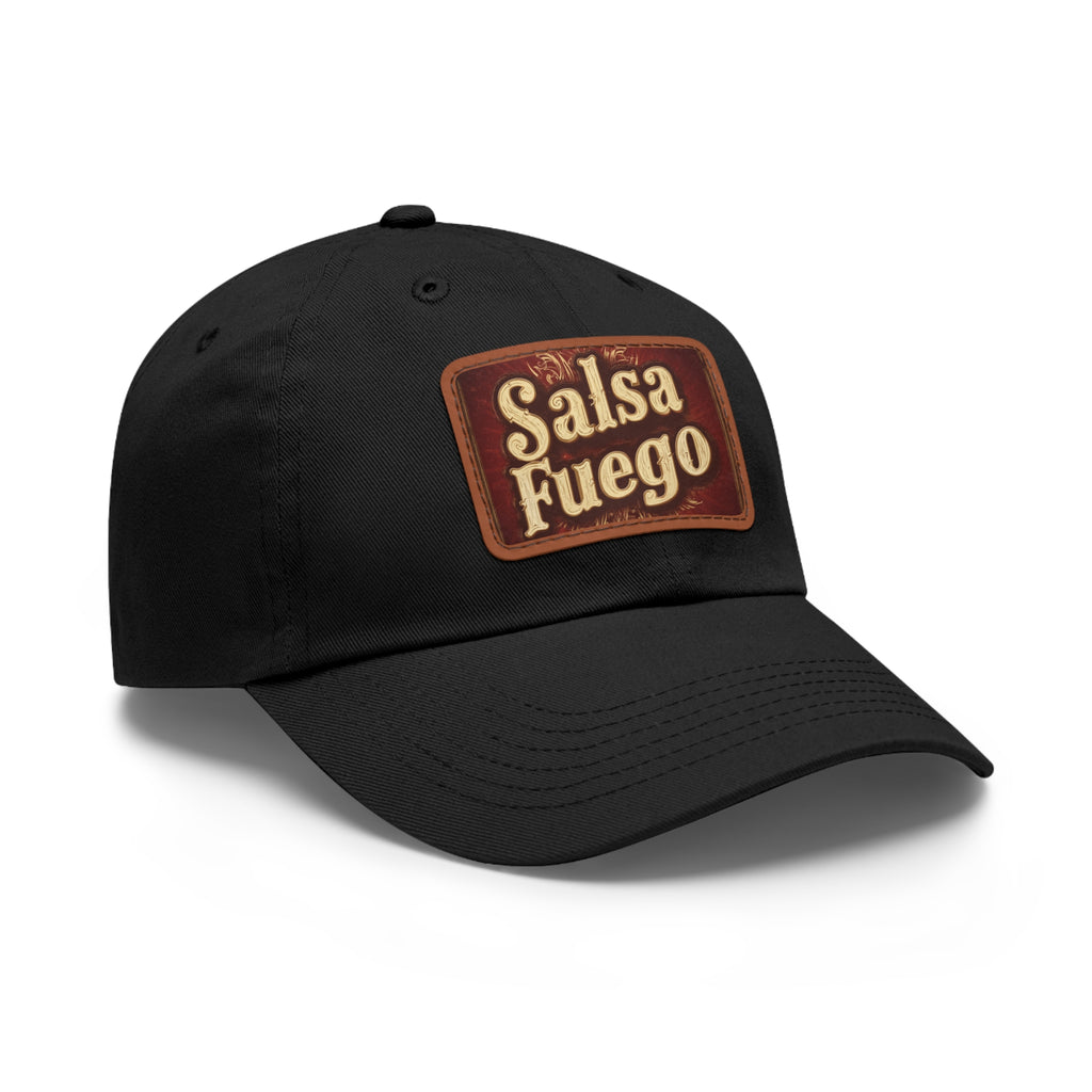Salsa Fuego Dad Hat with Leather Patch (Rectangle)