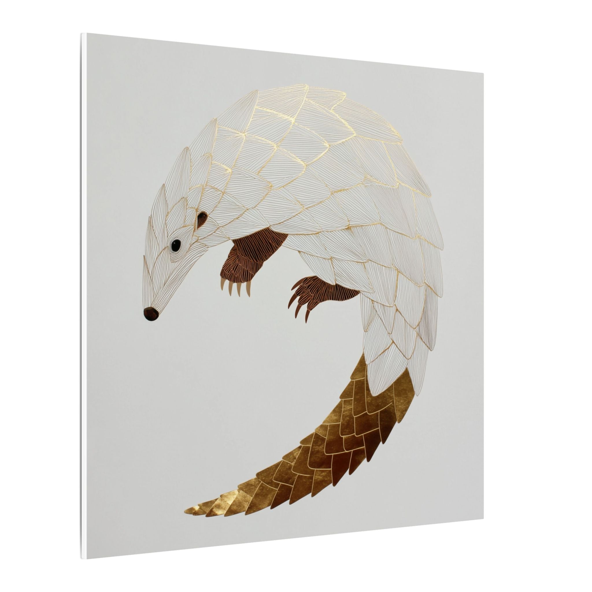 Geometric Hedgehog: Layered Minimalist Wildlife, Architectural Art Style   |    Custom Orders Available