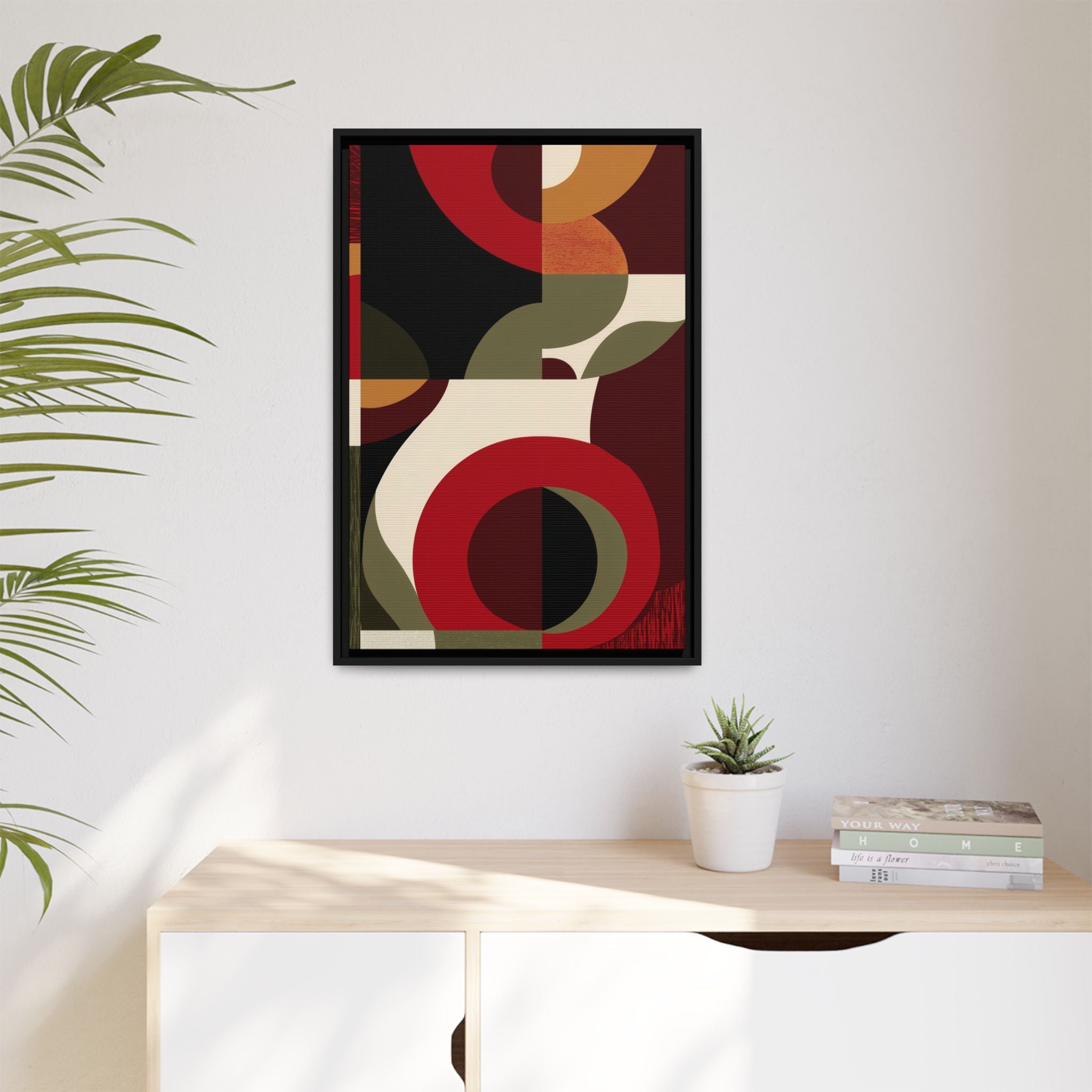 Geometric Intersections: Mid-Century Modern Design, Abstract Architectural Composition, Rhythmic Curved Forms   |   Custom Orders Accepted