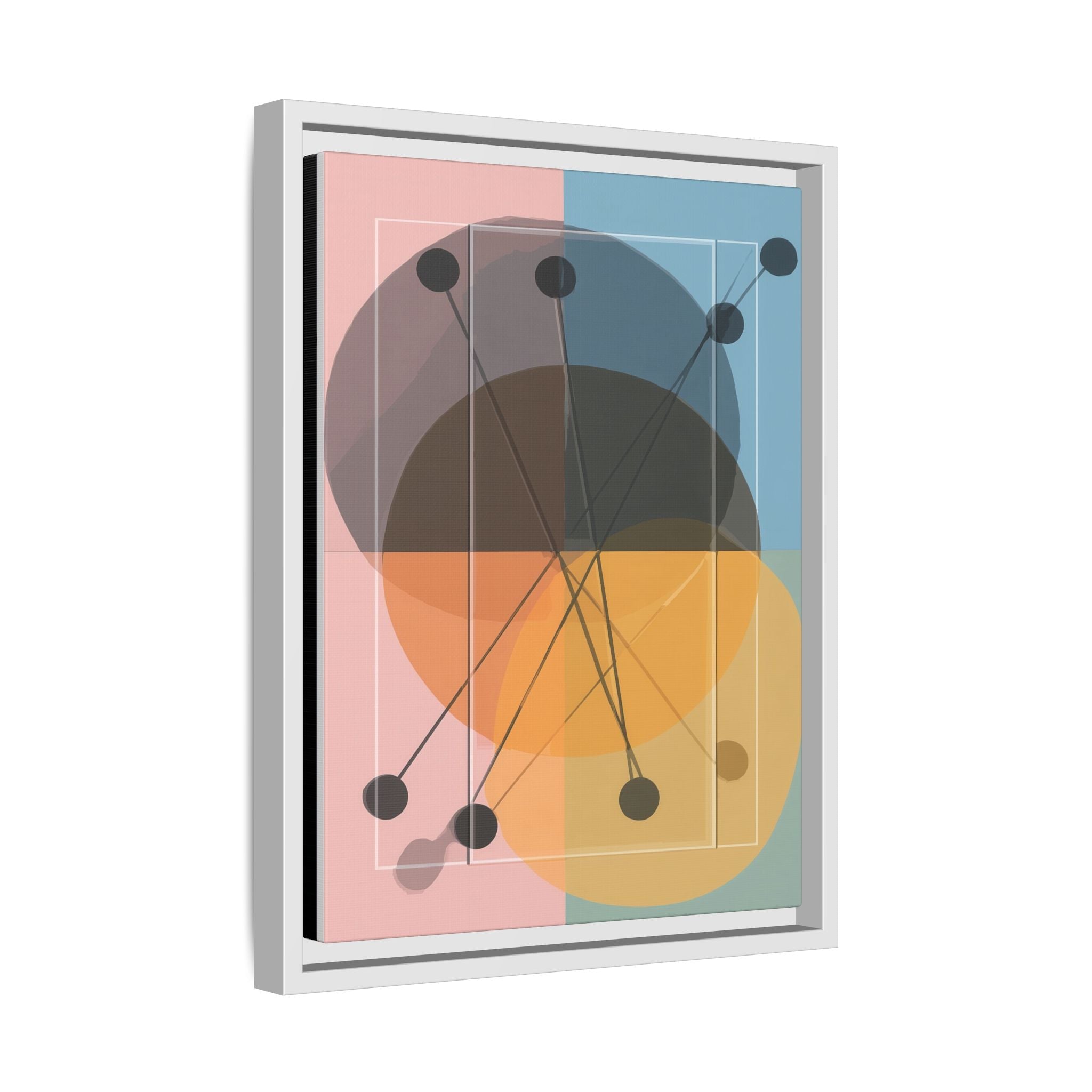 Geometric Intersections: Pastel Quadrants, Mid-Century Minimalism, Network Nodes   |   Custom Orders Accepted