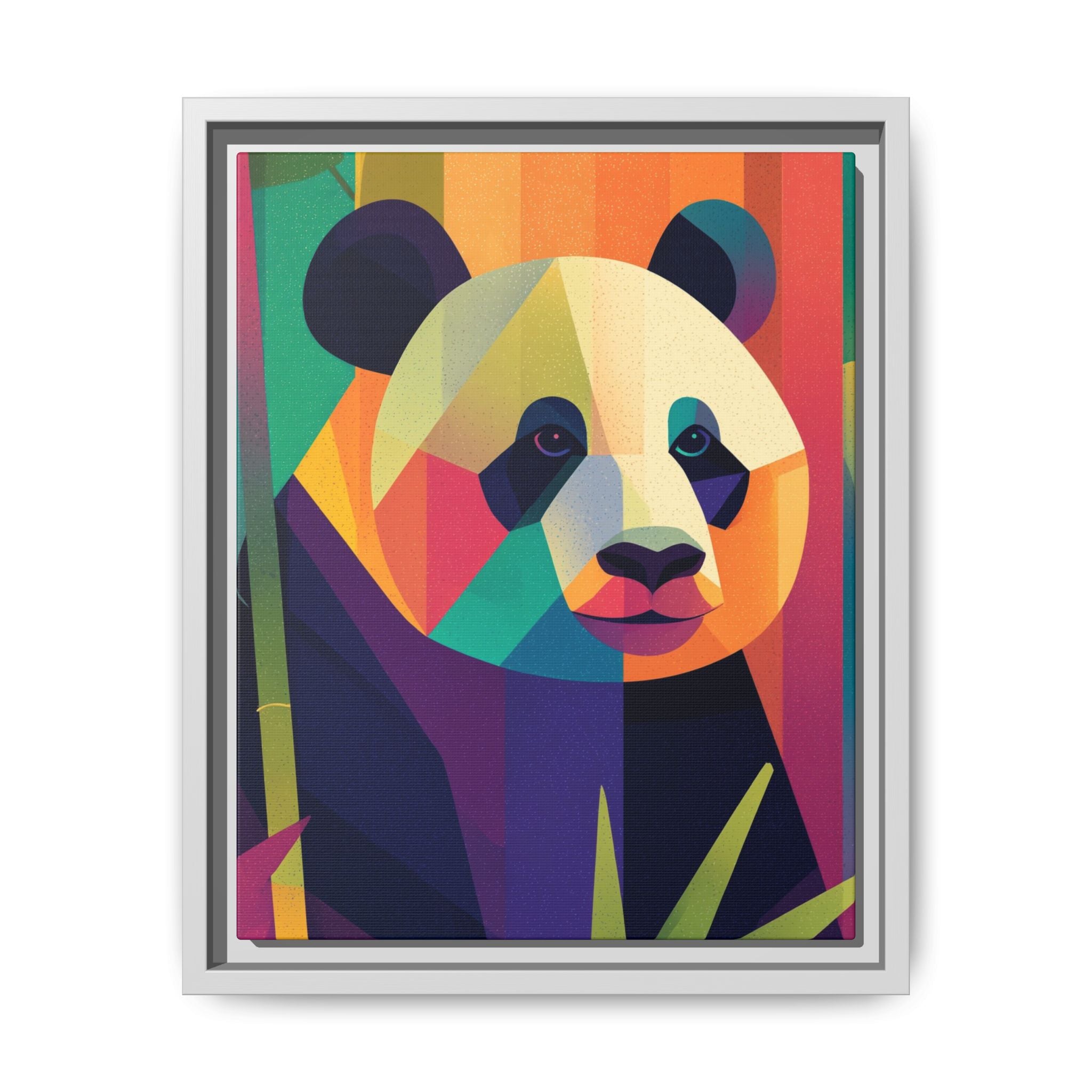 Geometric Panda Framed Print : Kaleidoscope Panda, Digital Art Illustration   |  Personalized & Custom Orders Available