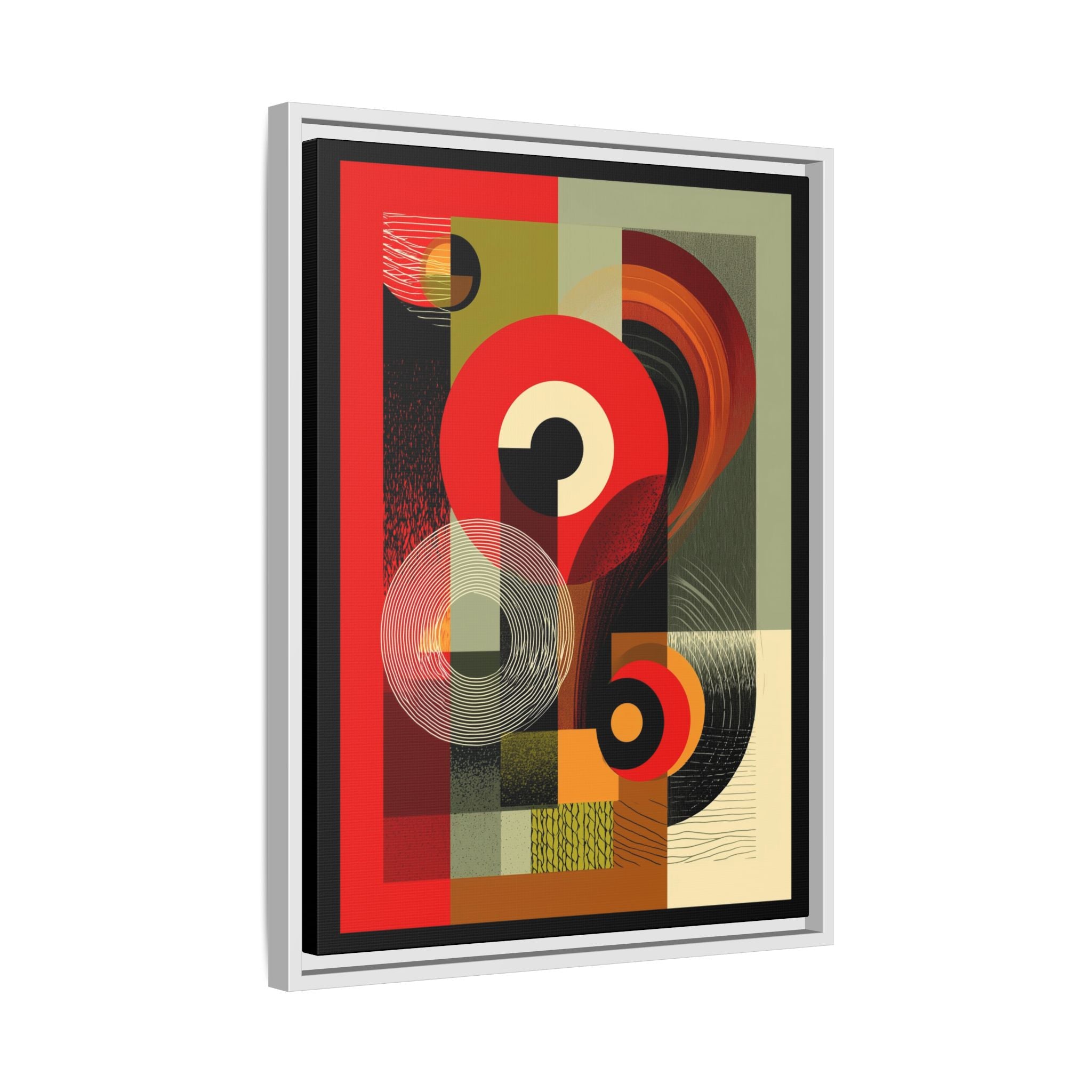 Chromatic Geometrics: Abstract Constructivist Composition, Modernist Color Blocking, Layered Circular Forms   |   Custom Orders Accepted