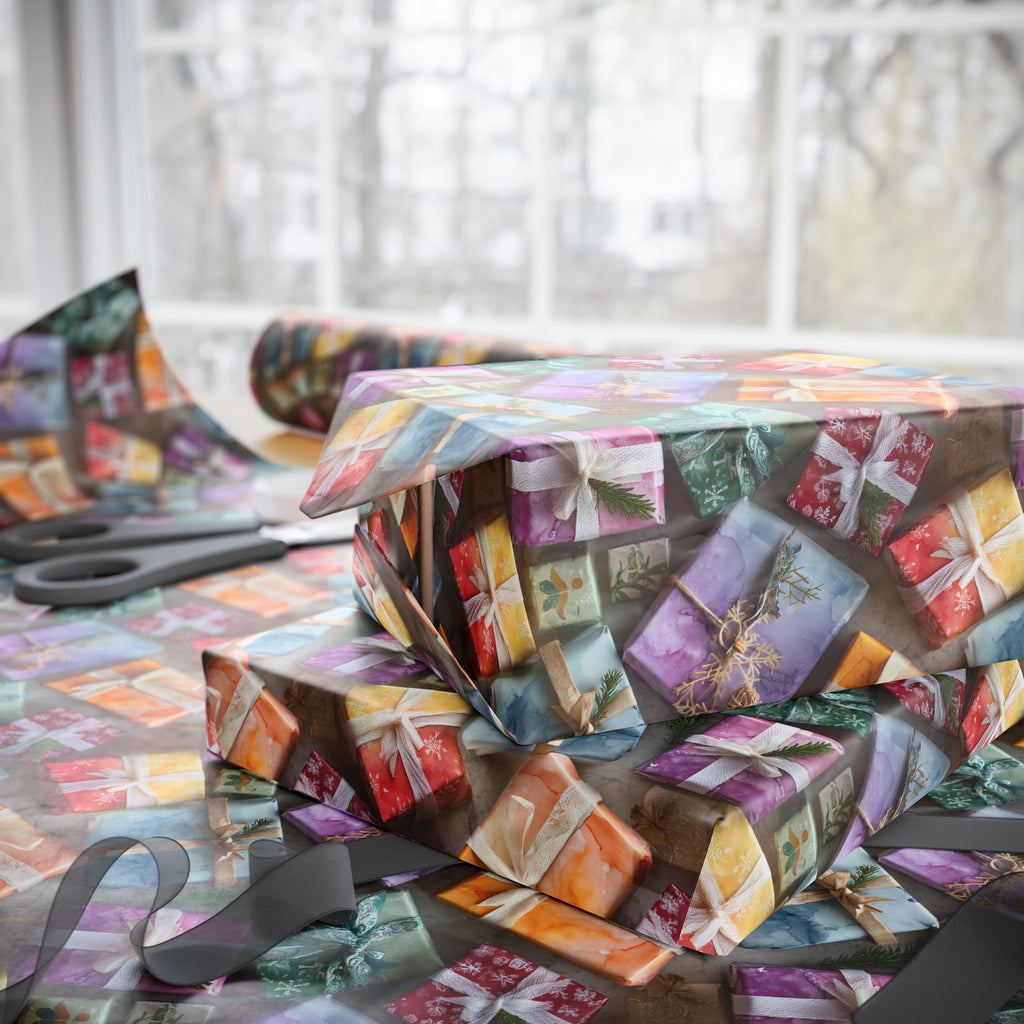 Wrapping Paper — Colorful Quilt Patch Pattern Gift Wrap (Holiday, Birthday, Craft Lovers)