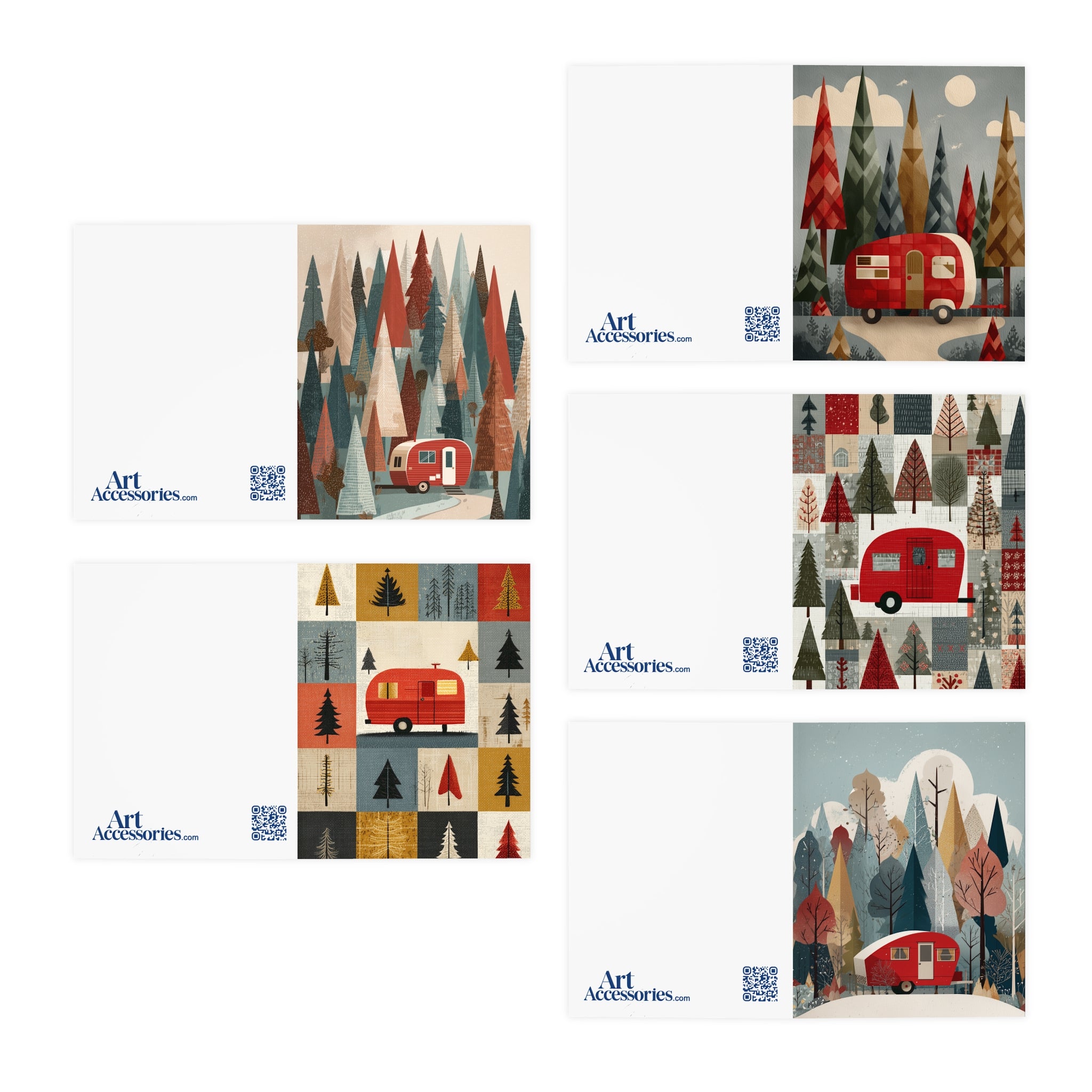 Christmas Caravan Greeting Cards - Cards