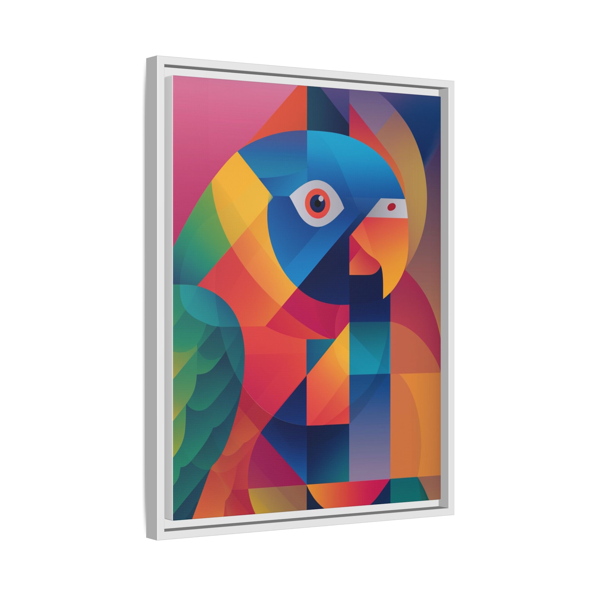 Prismatic Parrot: Cubist Deconstruction, Geometric Color Explosion   |  Personalized & Custom Orders Available