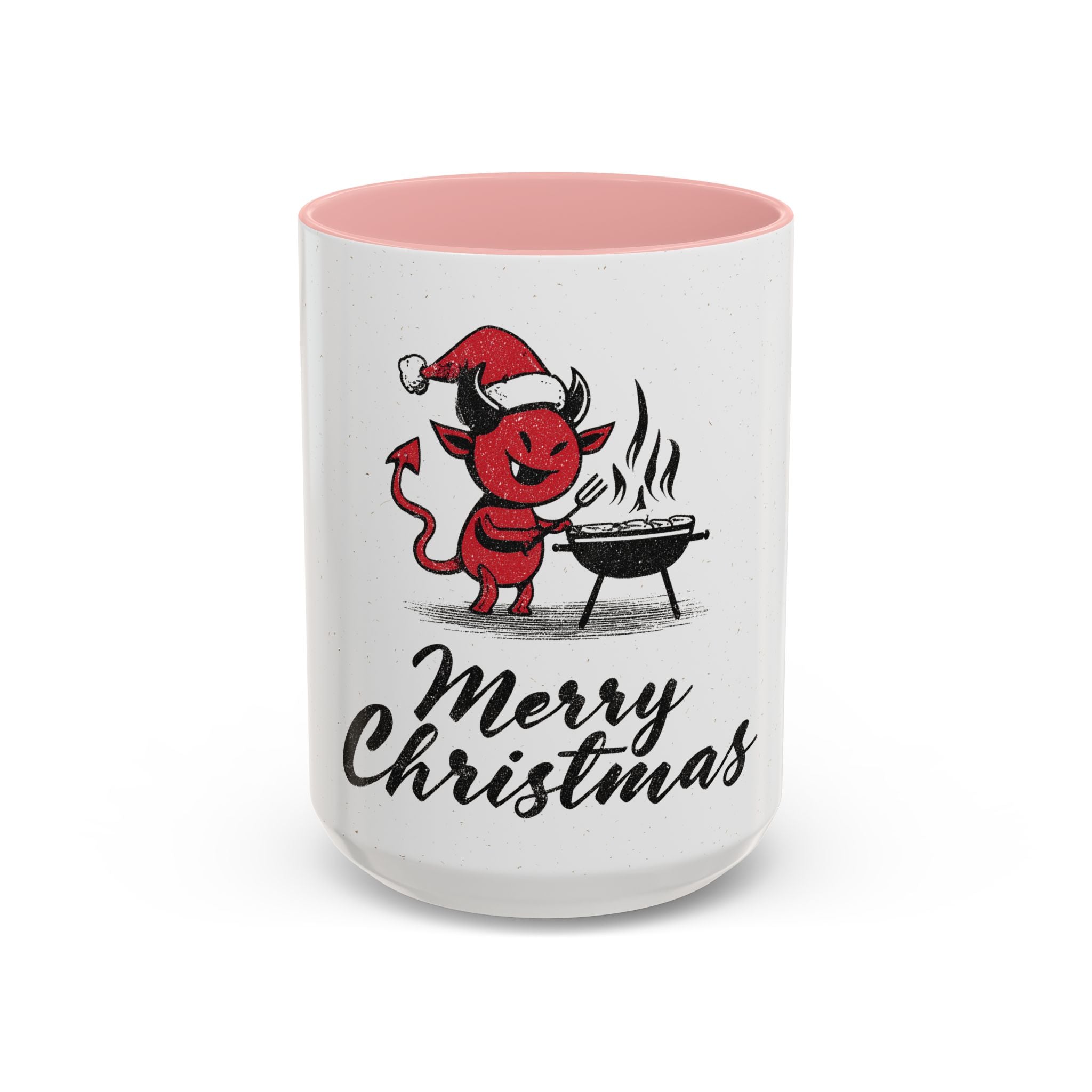Funny Christmas Coffee Mug - Merry Christmas Devil Design, Holiday Gift, Seasonal Decor, Cute Mug, Kitchen Accessory