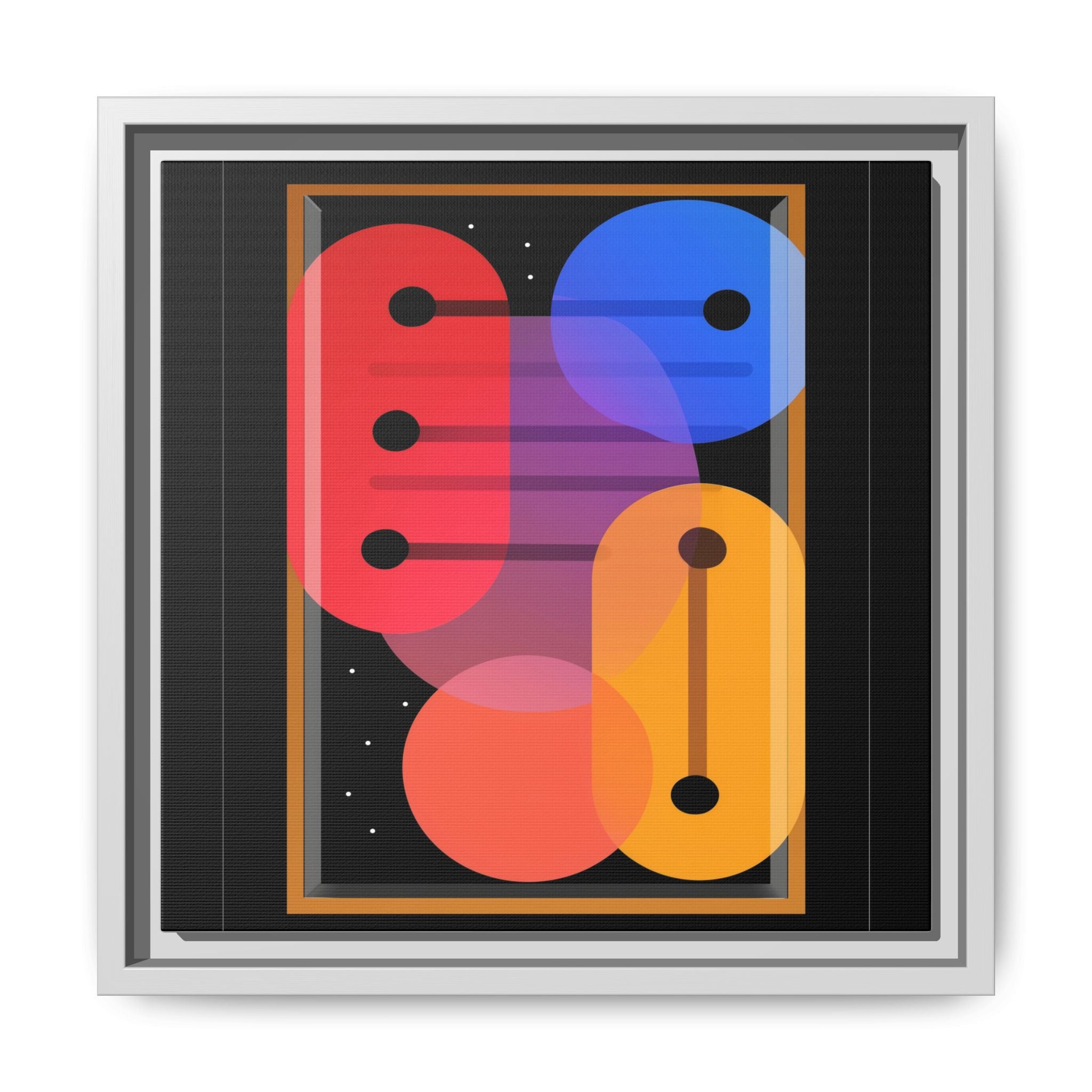 Celestial Geometry: Organic Shapes in Motion, Digital Abstract Composition, Vibrant Color Intersections   |   Custom Orders Accepted