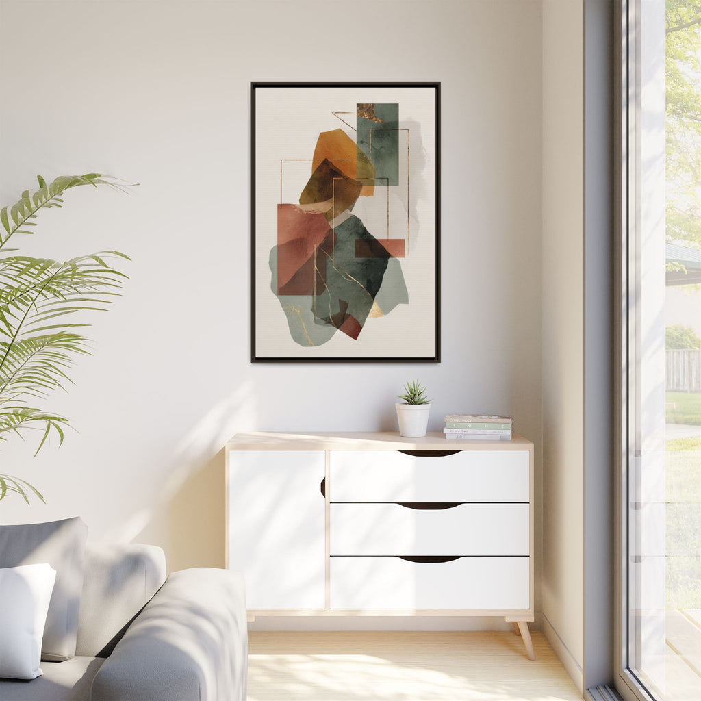 Harmonic Geometries: Architectural Abstraction, Earthy Palette, Minimalist Composition   |   Custom Orders Accepted