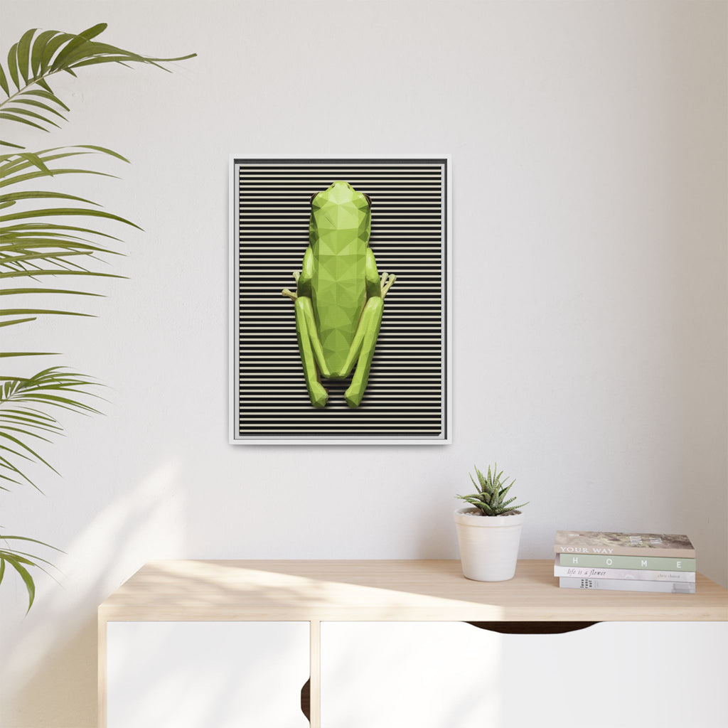 Geometric Frog: Low-Poly Digital Wildlife, Minimalist Angular Design   |    Custom Orders Available