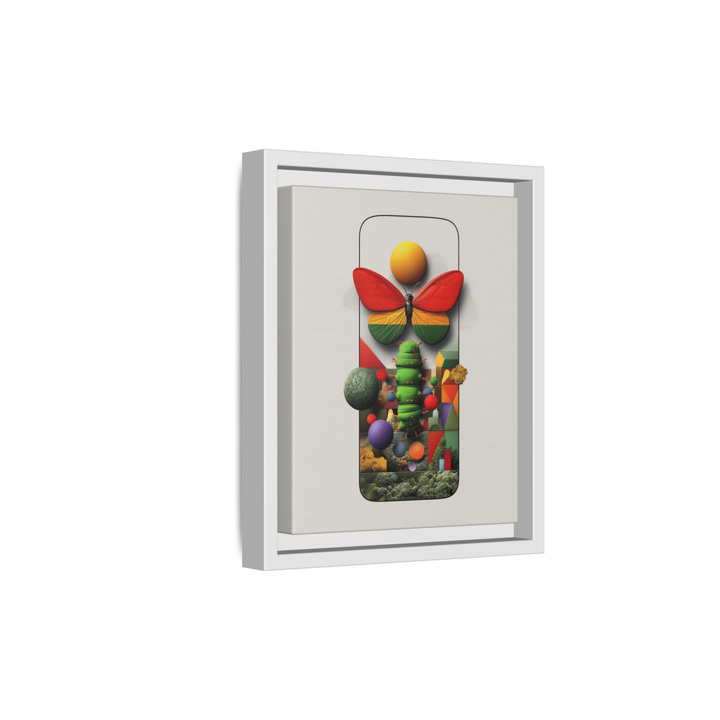 Metamorphosis Framed Print : Geometric Nature Transformation, Vibrant Butterfly Composition   |  Personalized & Custom Orders Available