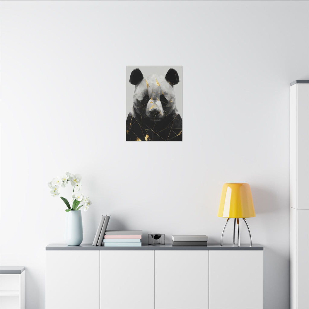 Fractal Panda: Geometric Wildlife Art, Polygonal Portrait, Modern Digital Design   |  Personalized & Custom Orders Available