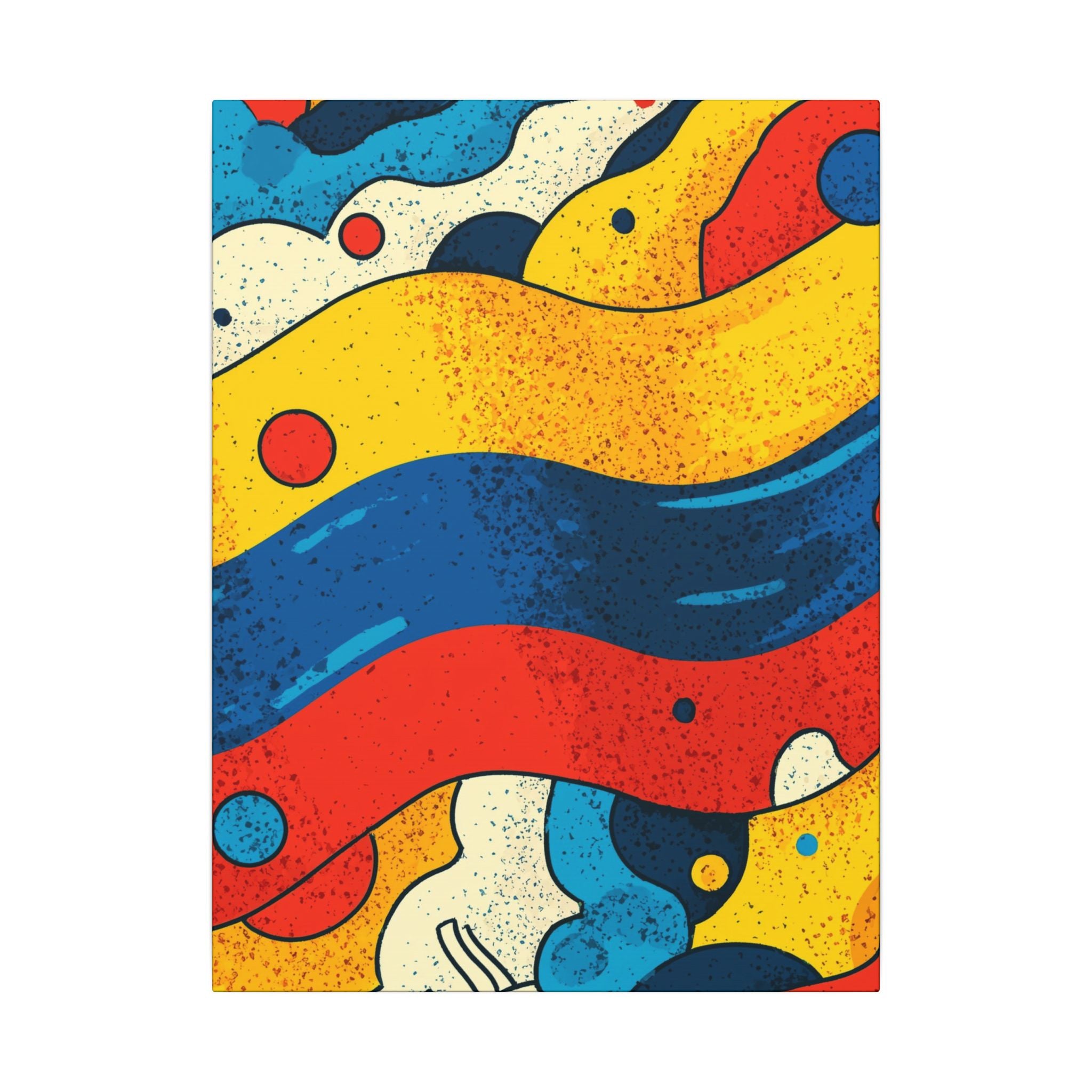 Fluid Dynamics: Retro Abstract Shapes, Mid-Century Modern Motion, Geometric Color Waves   |   Custom Orders Accepted