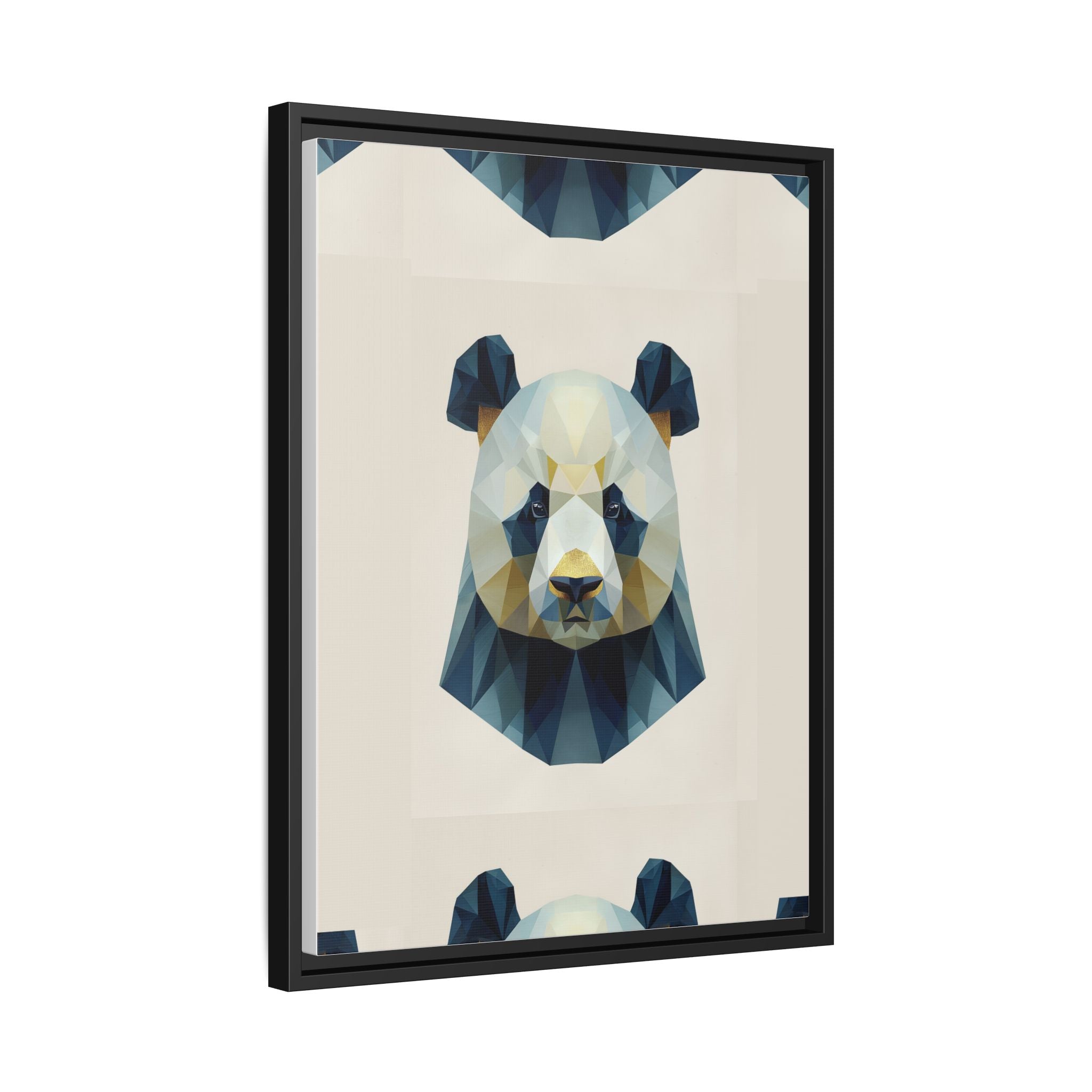 Geometric Panda Prism: Low-Poly Digital Wildlife Art, Minimalist Triangular Design   |  Personalized & Custom Orders Available