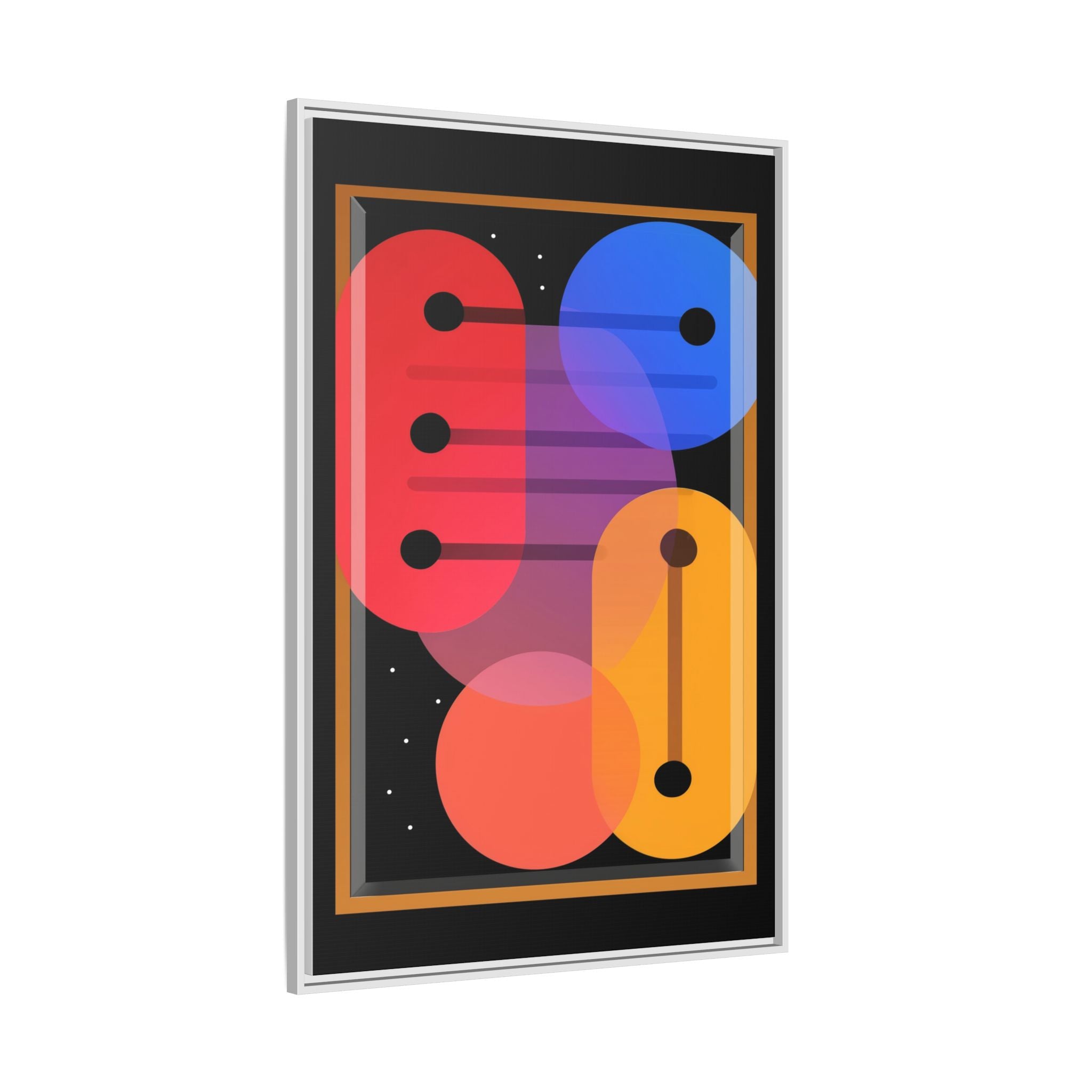 Celestial Geometry: Organic Shapes in Motion, Digital Abstract Composition, Vibrant Color Intersections   |   Custom Orders Accepted