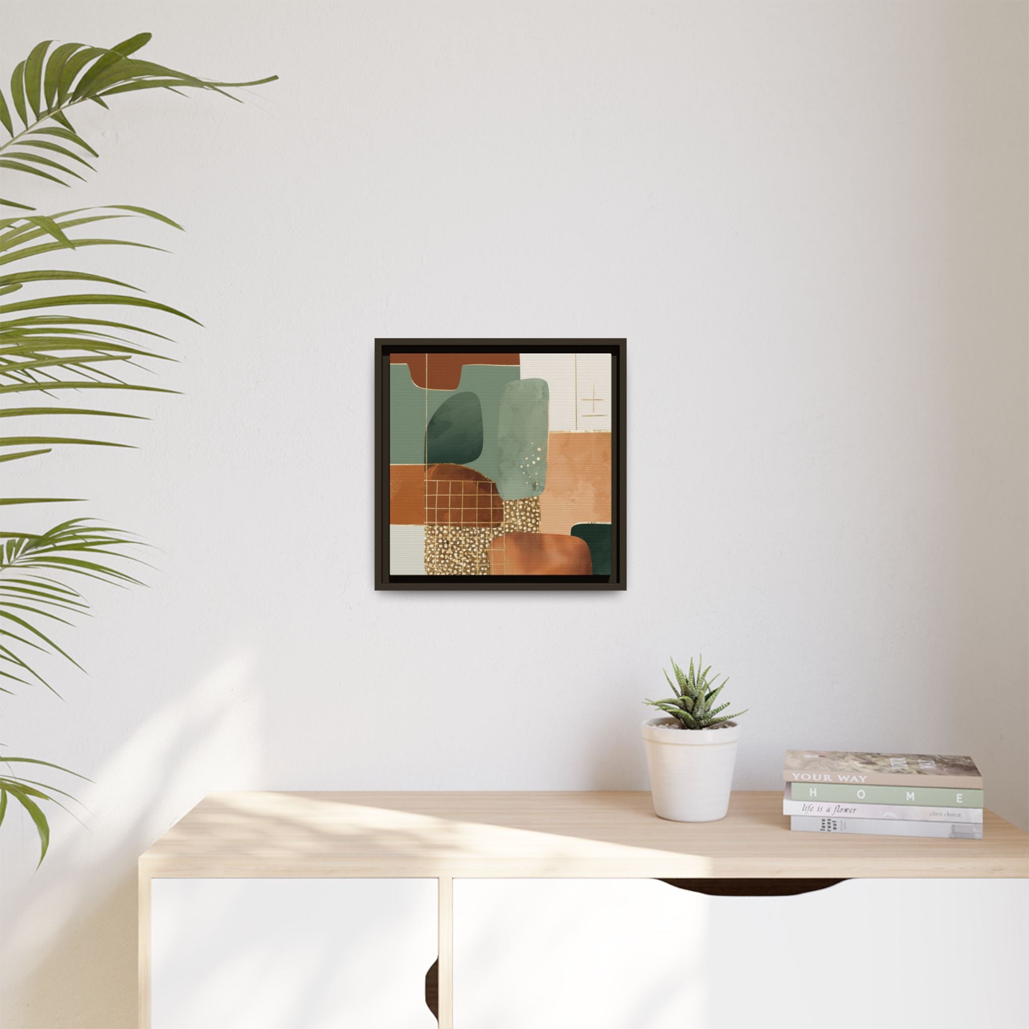 Geometric Harmony: Abstract Minimalist Art, Mid-Century Modern Design, Organic Shapes Composition   |   Custom Orders Accepted