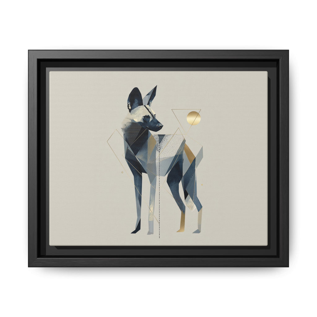 Canine Geometry: Fragmented African Wild Dog Portrait, Modern Graphic Design Study   |  Personalized & Custom Orders Available