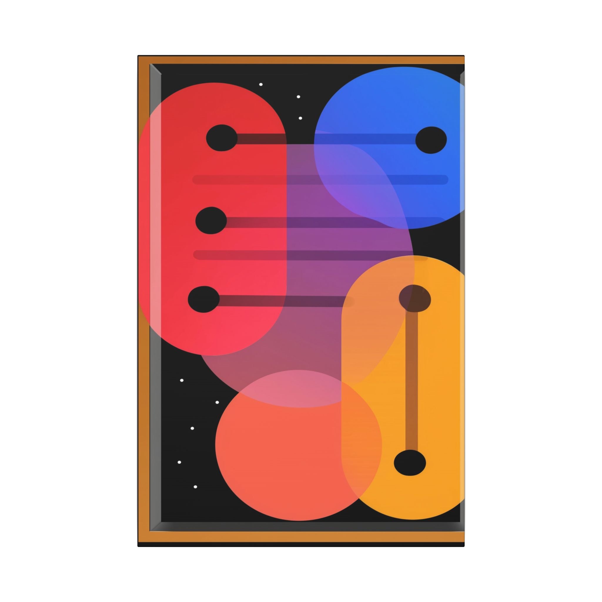 Cosmic Geometry: Abstract Shapes in Vibrant Colors, Digital Minimalist Design, Constructivist Inspiration   |   Custom Orders Accepted