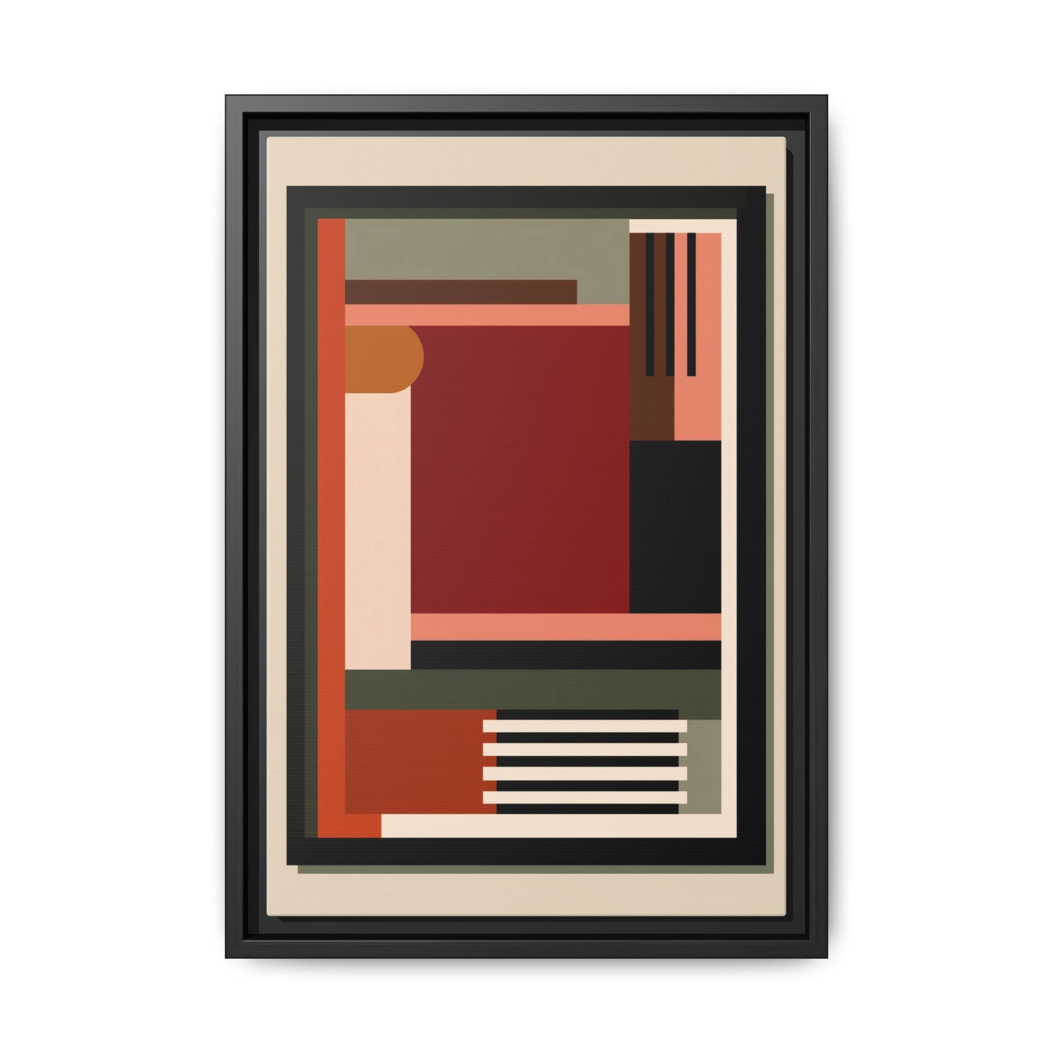 Architectural Geometries: Modern Abstract Composition, Bauhaus-Inspired Design, Geometric Color Blocking   |   Custom Orders Accepted