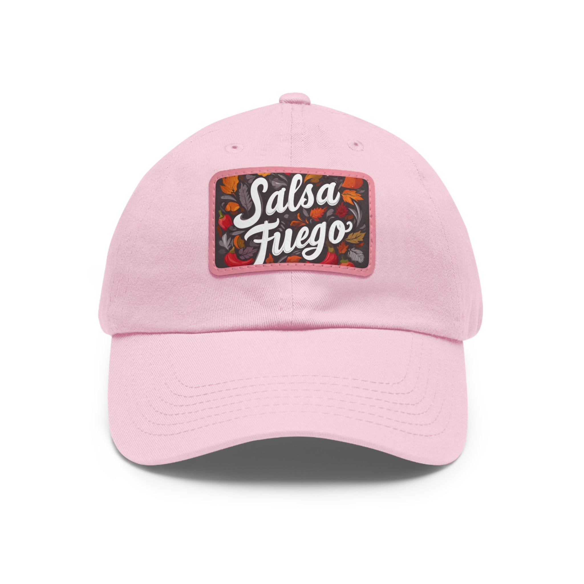 Salsa Fuego Floral Dad Hat with Leather Patch (Rectangle)