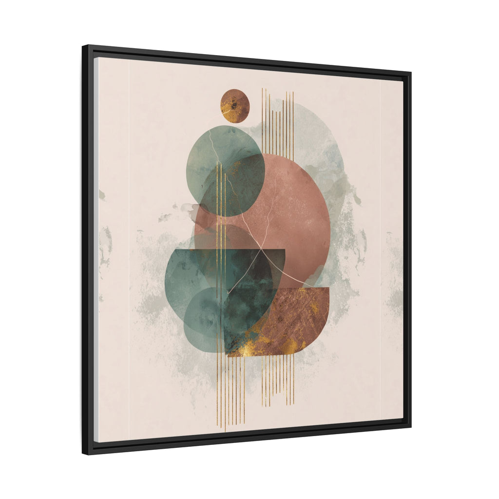 Translucent Geometries: Abstract Circles, Mid-Century Minimalism, Watercolor Layers   |   Custom Orders Accepted