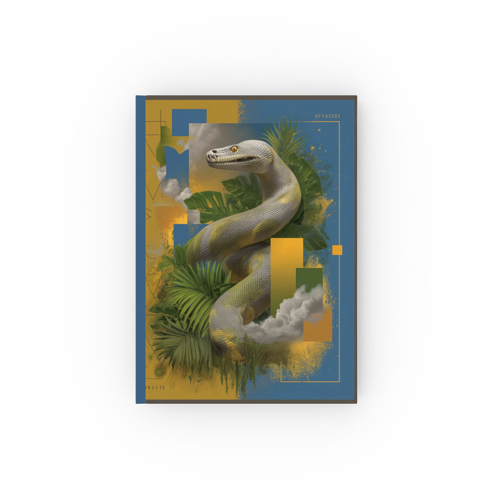 Personalized Geometric Serpent Journal : Digital Nature Fusion, Contemporary Photorealistic Interpretation Personalized Journal   |