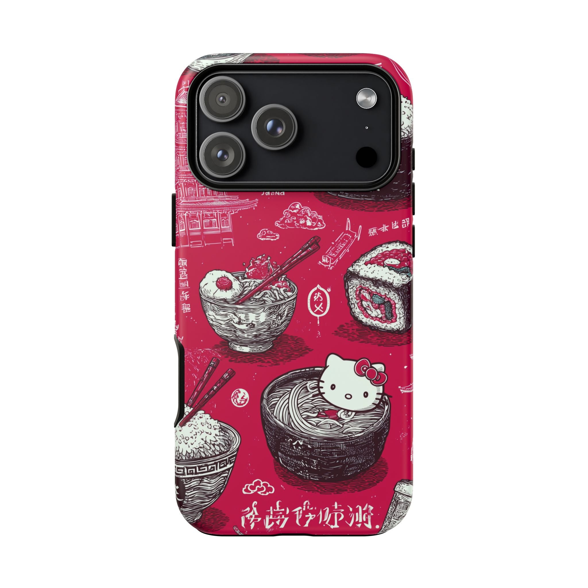Japanese Kitty Vibrant Phone Case - Tough Case | Funky, Colorful, Unique Design for Personalization, Gift, Accessory, Protection, Trendy
