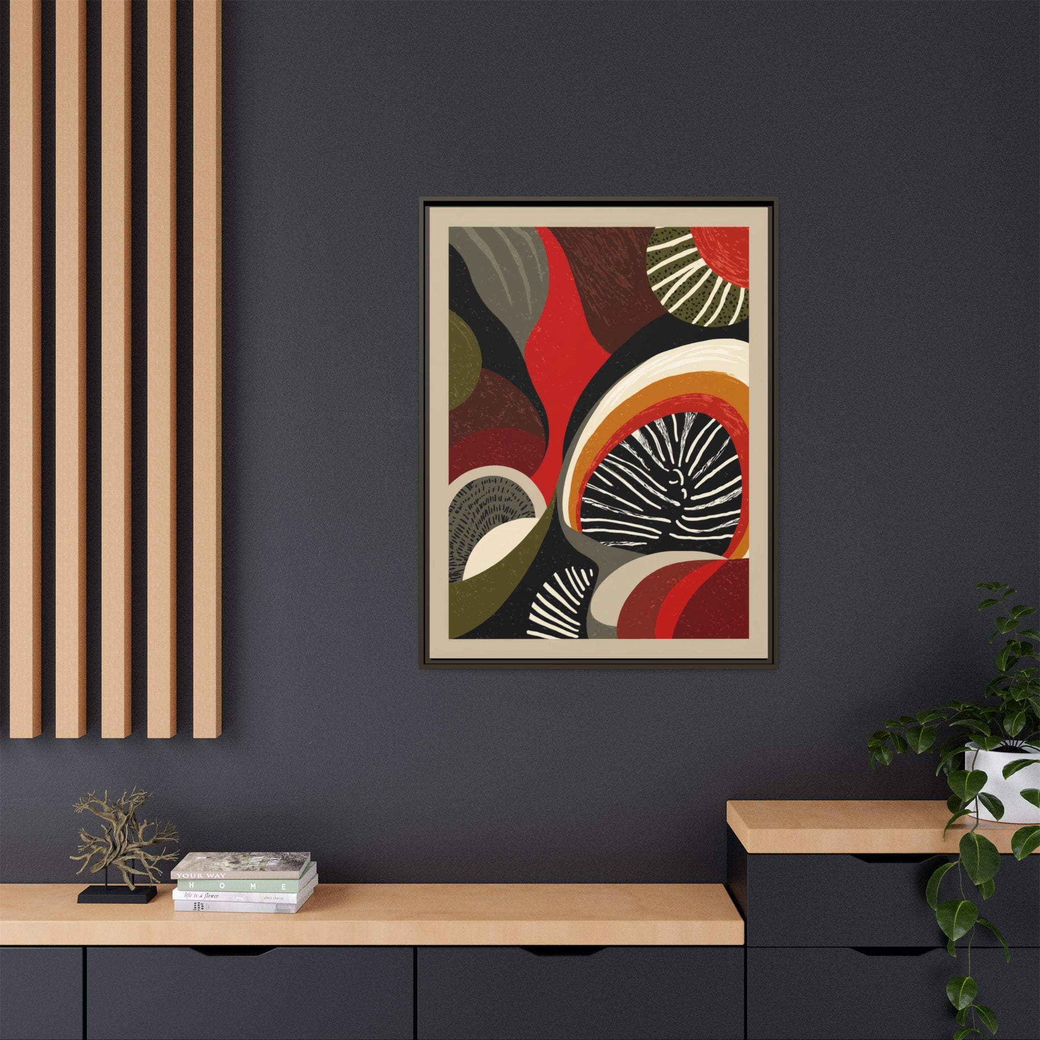 Geometric Rhythm: Abstract Composition, Mid-Century Modern Art, Radial Design Inspiration   |   Custom Orders Accepted
