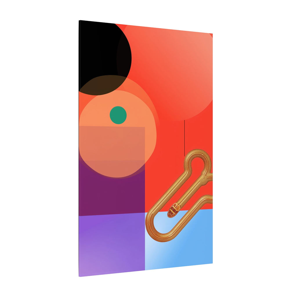 Serpentine Geometry: Abstract Color Fusion, Dimensional Graphic Design, Vibrant Compositional Art   |   Custom Orders Accepted