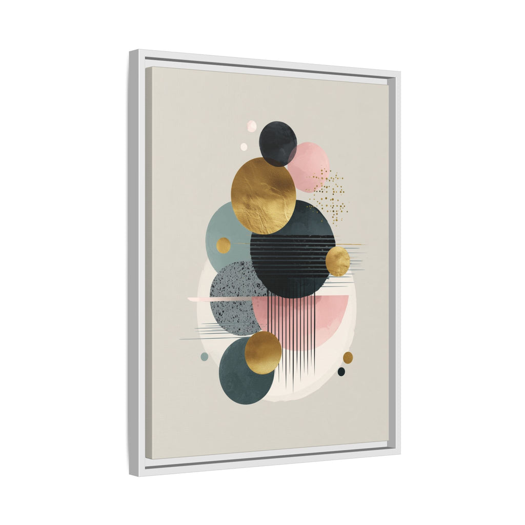 Geometric Harmony: Intersecting Circles, Mid-Century Modern Design, Abstract Metallic Composition   |   Custom Orders Accepted
