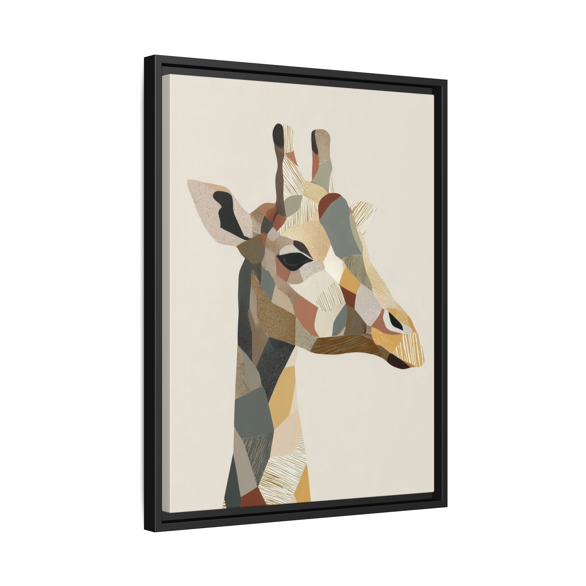 Geometric Giraffe: Cubist Wildlife Abstraction, Polygon Animal Portrait   |  Personalized & Custom Orders Available