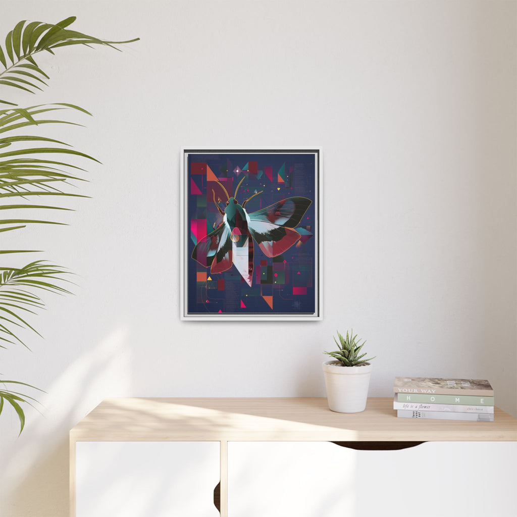 Metamorphic Circuits Framed Print : Geometric Butterfly Fusion, Digital Abstract Techno-Art   |   Custom Orders Available