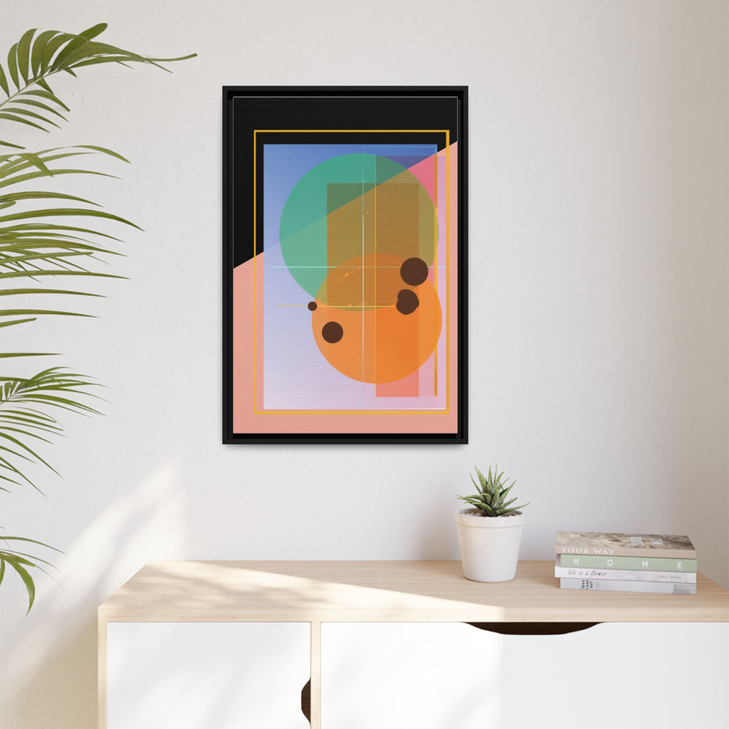 Geometric Harmony: Abstract Composition, Overlapping Shapes, Precision Design   |   Custom Orders Accepted